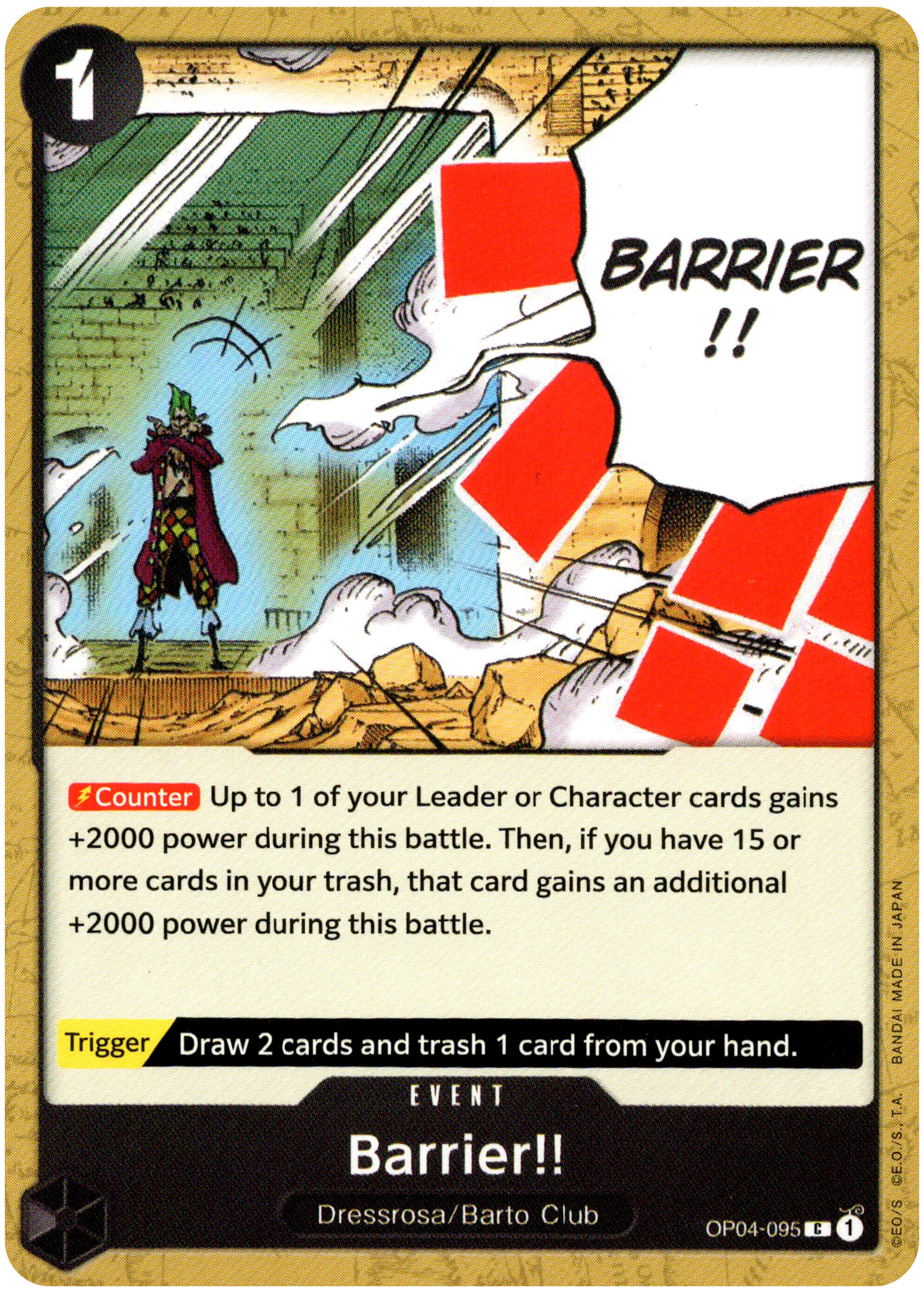 Barrier!! - OP04-095 C - Kingdoms of Intrigue - Card Cavern
