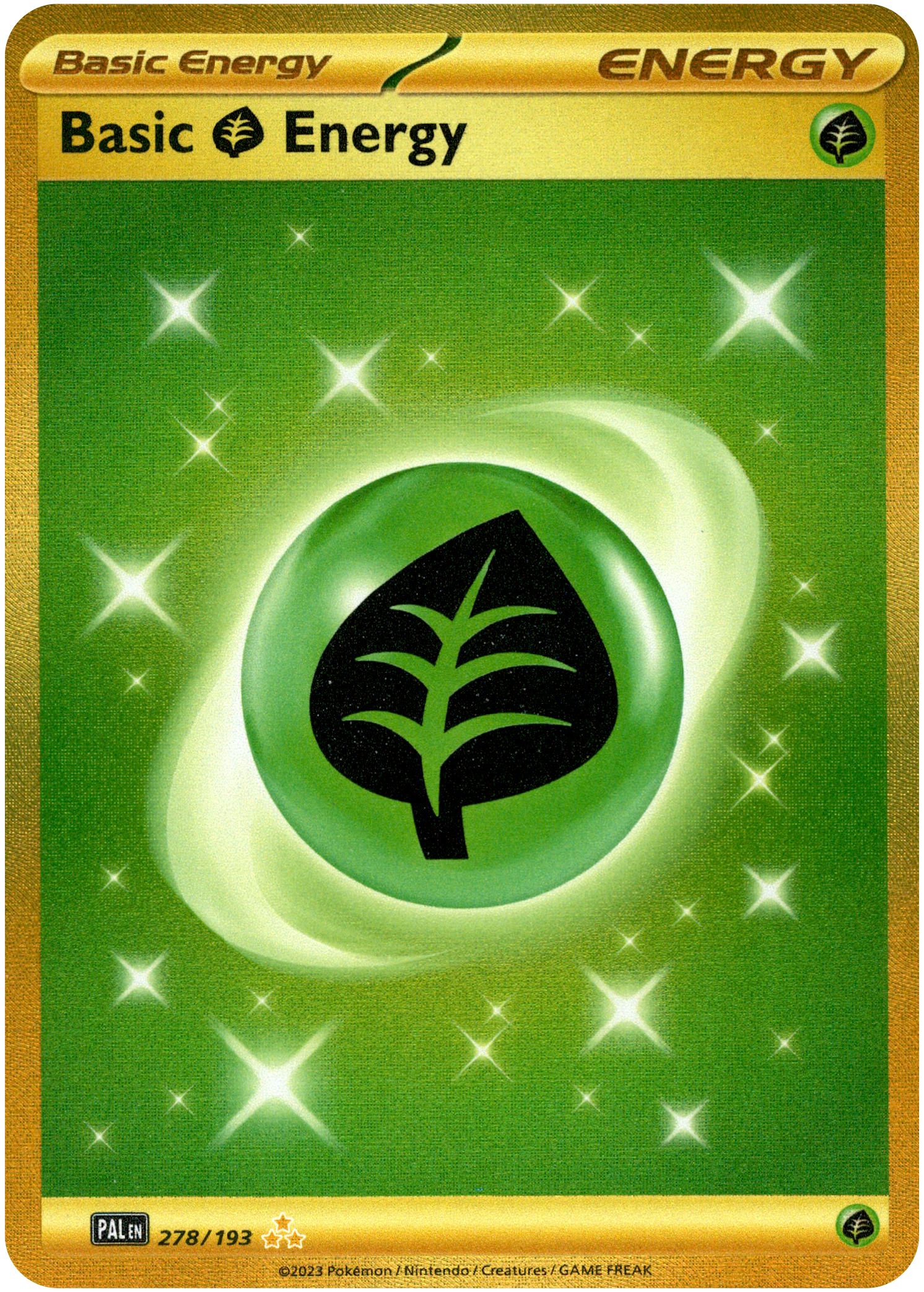 Basic Grass Energy - 278/193 - Paldea Evolved - Holo - Card Cavern