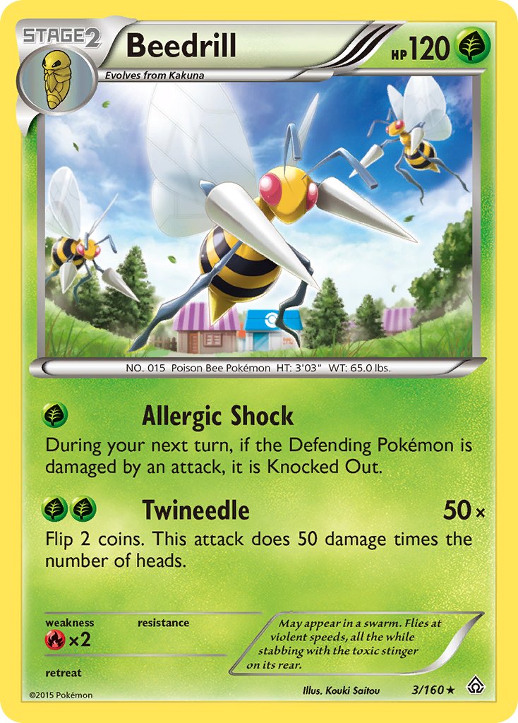 Beedrill - 3/160 - Primal Clash - Card Cavern