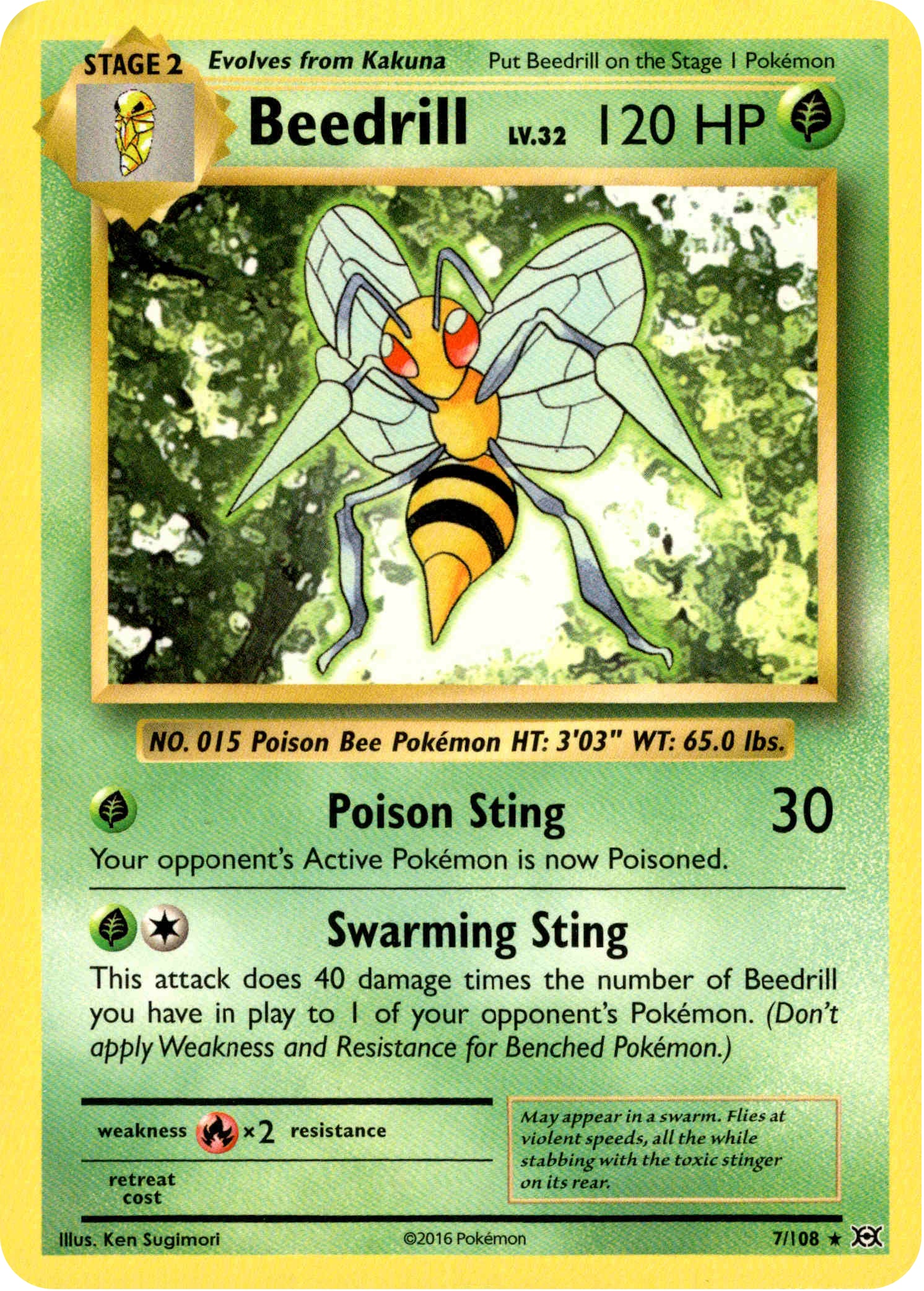 Beedrill - 7/108 - Evolutions - Card Cavern