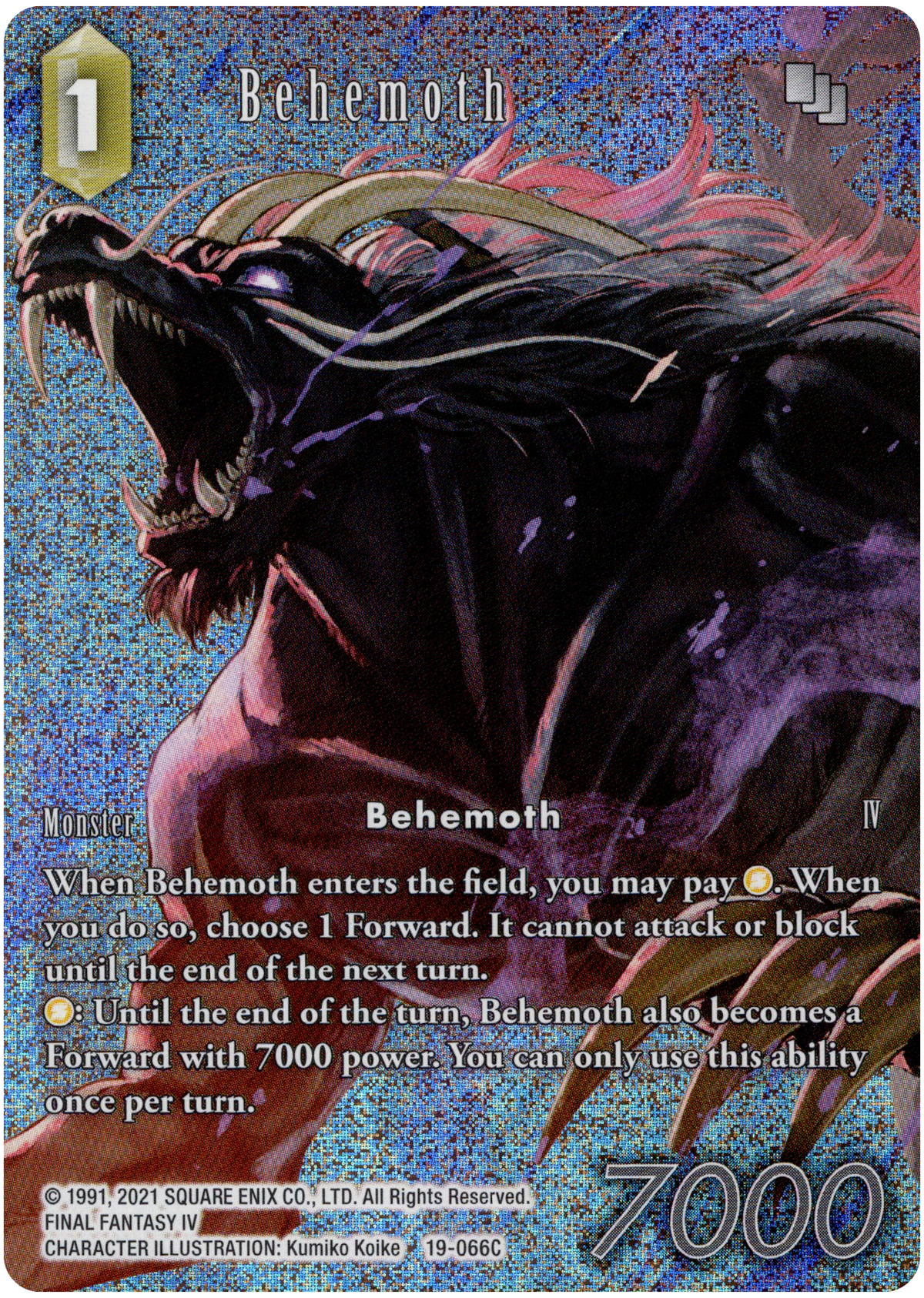 Behemoth Full Art - 19-066C - From Nightmares - Foil - Card Cavern