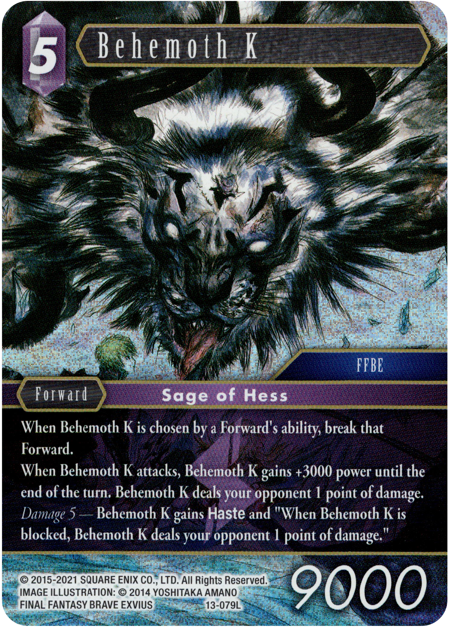 Behemoth K - 13-079L - Opus XIII - Foil - Card Cavern