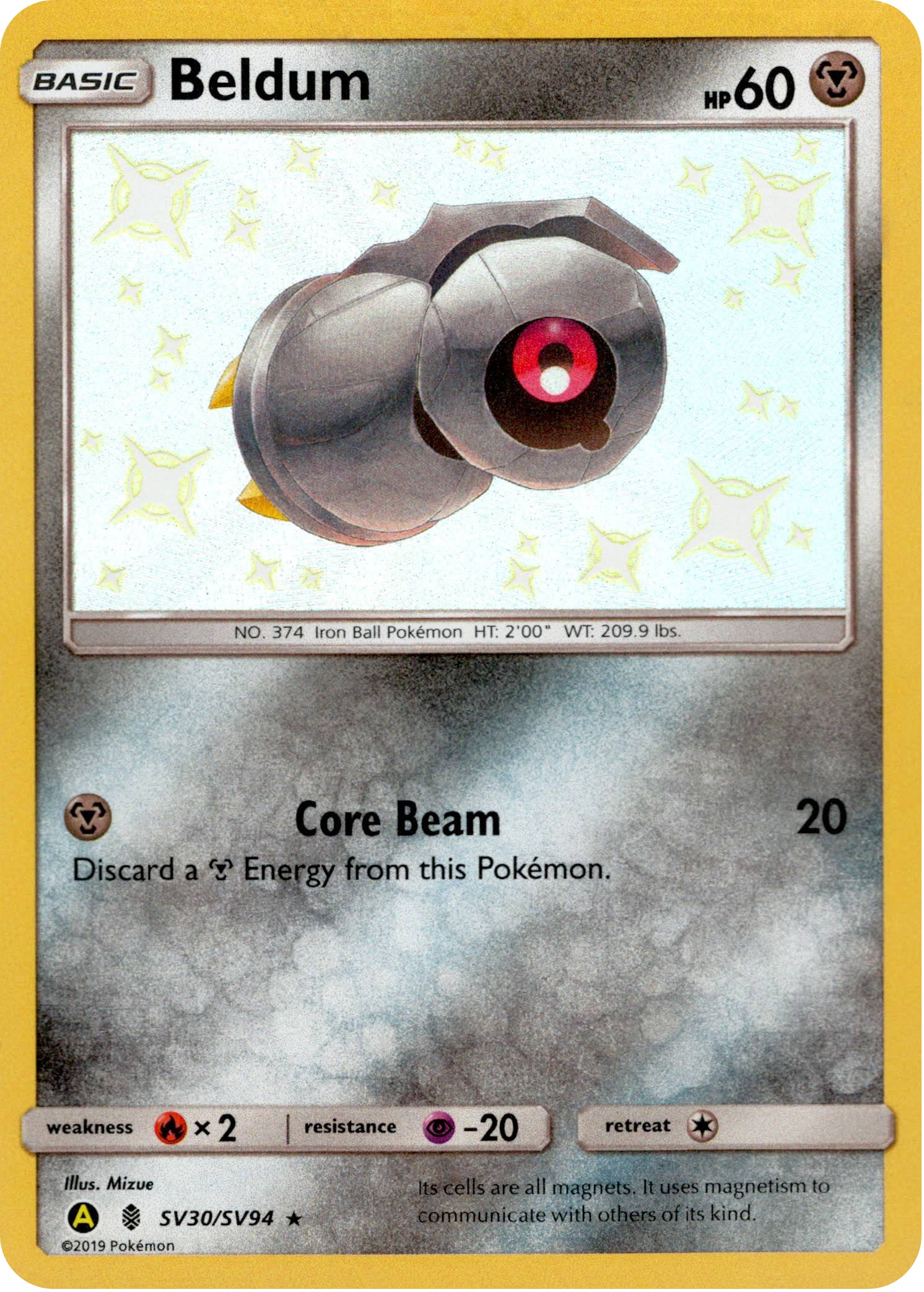Beldum - SV30/SV94 - Hidden Fates - Card Cavern