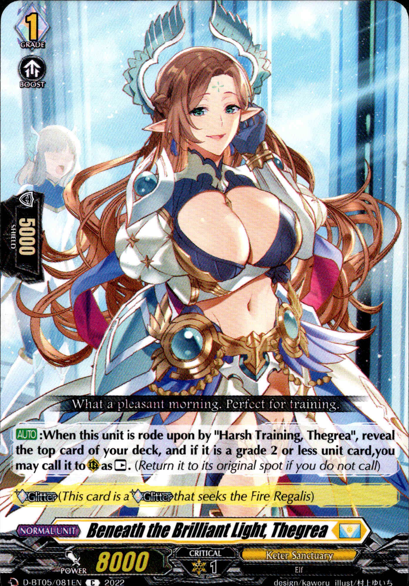 Beneath the Brilliant Light, Thegrea - D-BT05/081 - Triumphant Return of the Brave Heroes - Card Cavern