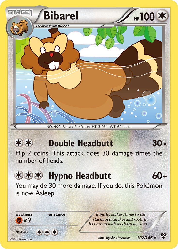 Bibarel - 107/146 - XY Base - Card Cavern