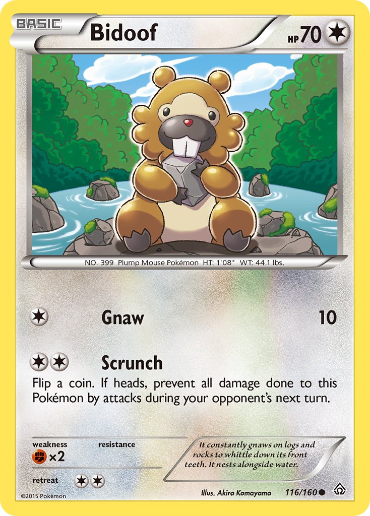 Bidoof - 116/160 - Primal Clash - Card Cavern