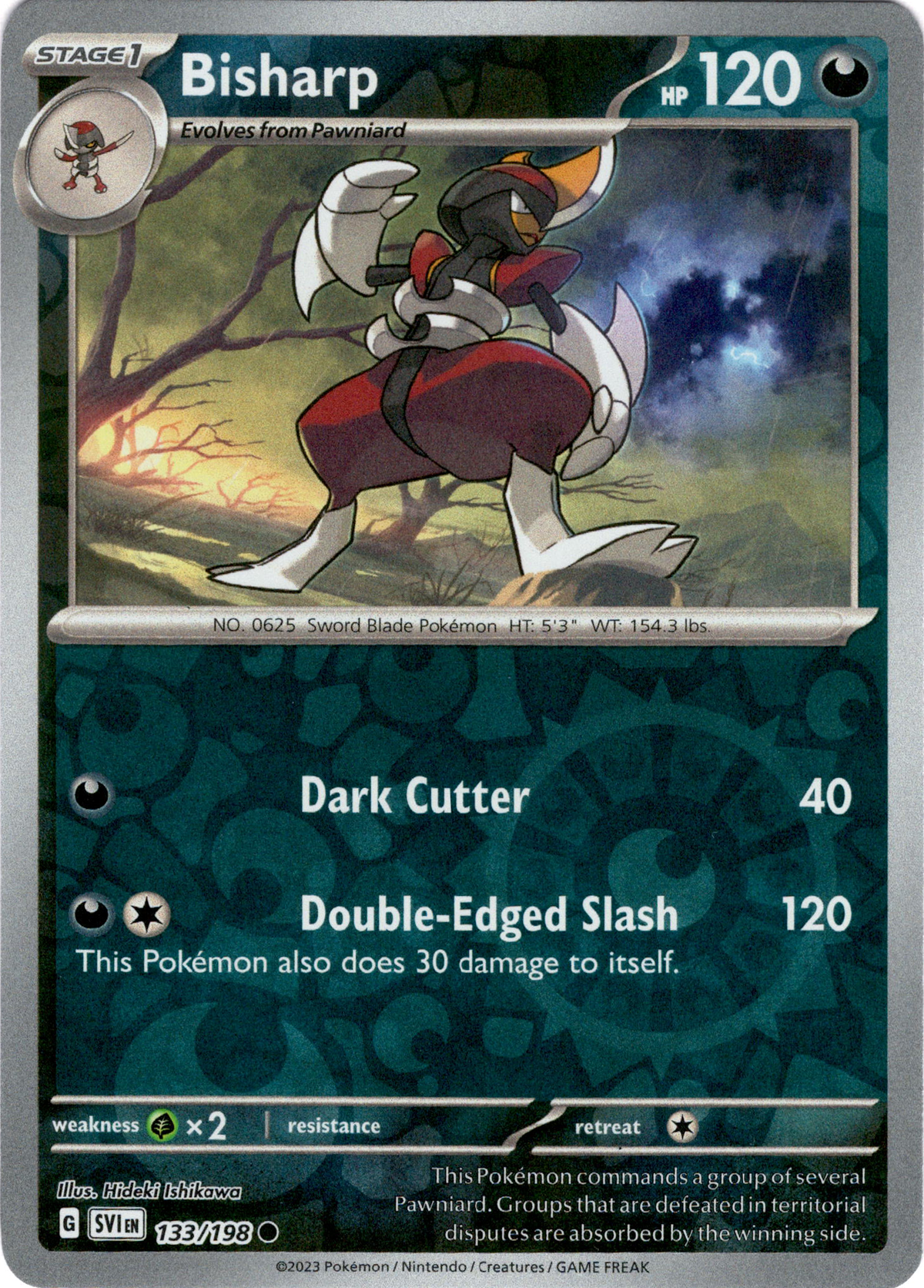 Bisharp - 133/198 - Scarlet & Violet - Reverse Holo - Card Cavern