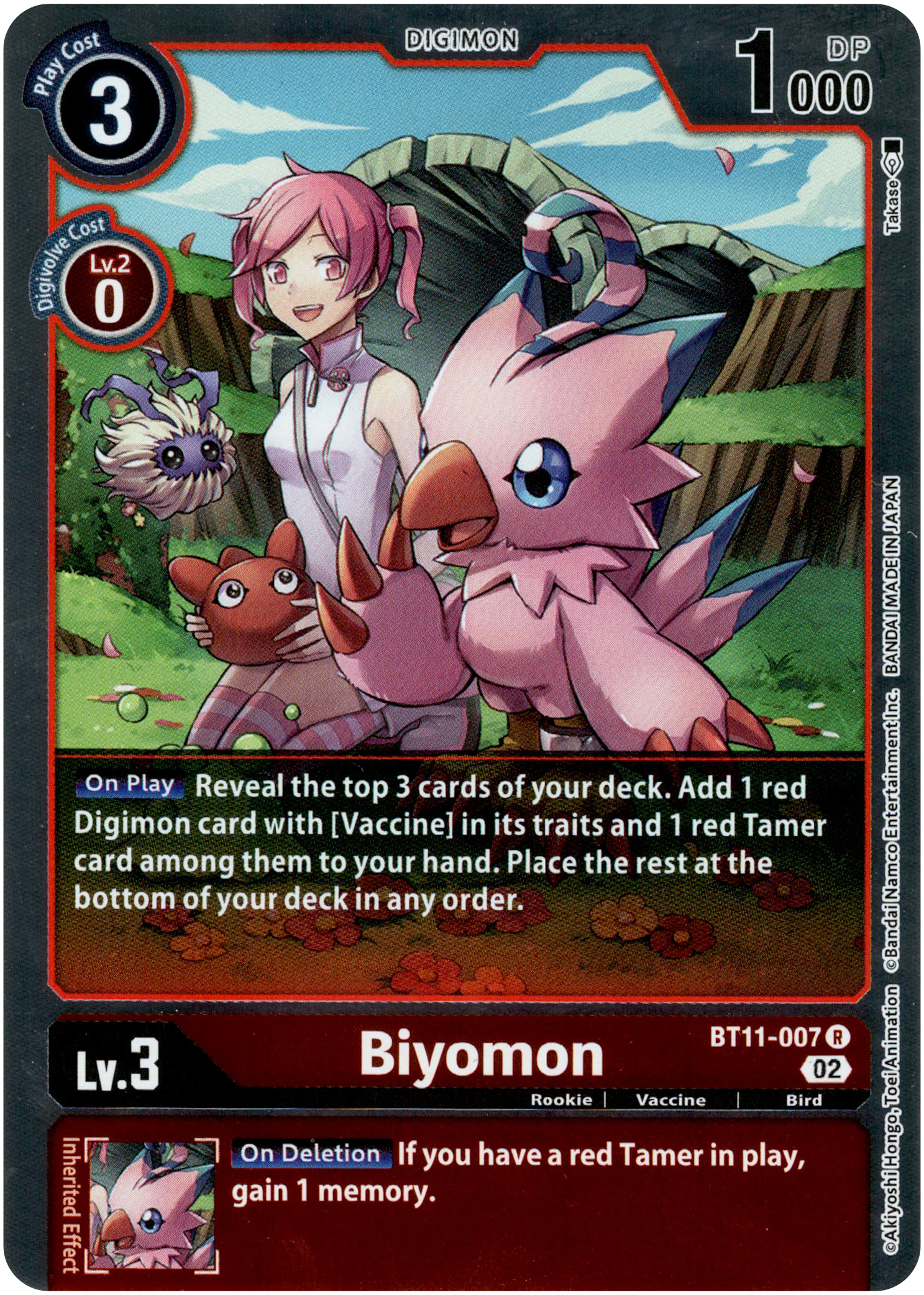 Biyomon - BT11-007 R - Dimensional Phase - Foil - Card Cavern