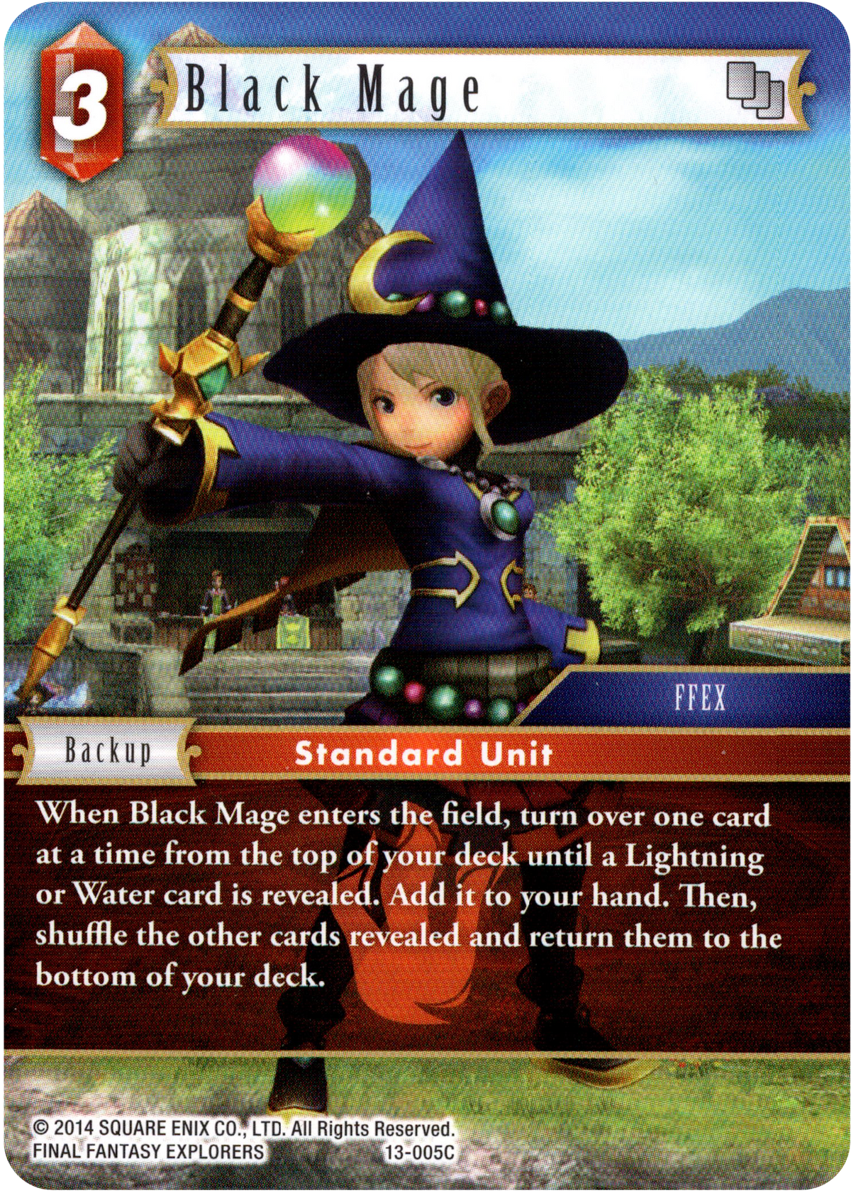 Black Mage - 13-005C - Opus XIII - Card Cavern