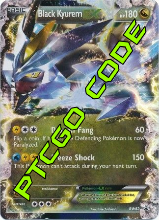 Black Kyurem EX BW62 PTCGO Code - Card Cavern