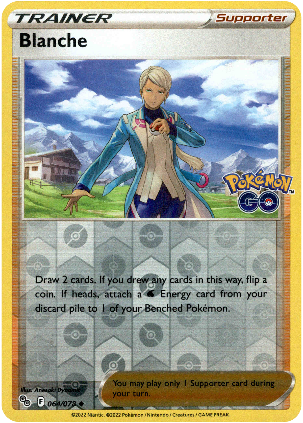 Blanche - 064/078 - Pokemon Go - Reverse Holo - Card Cavern