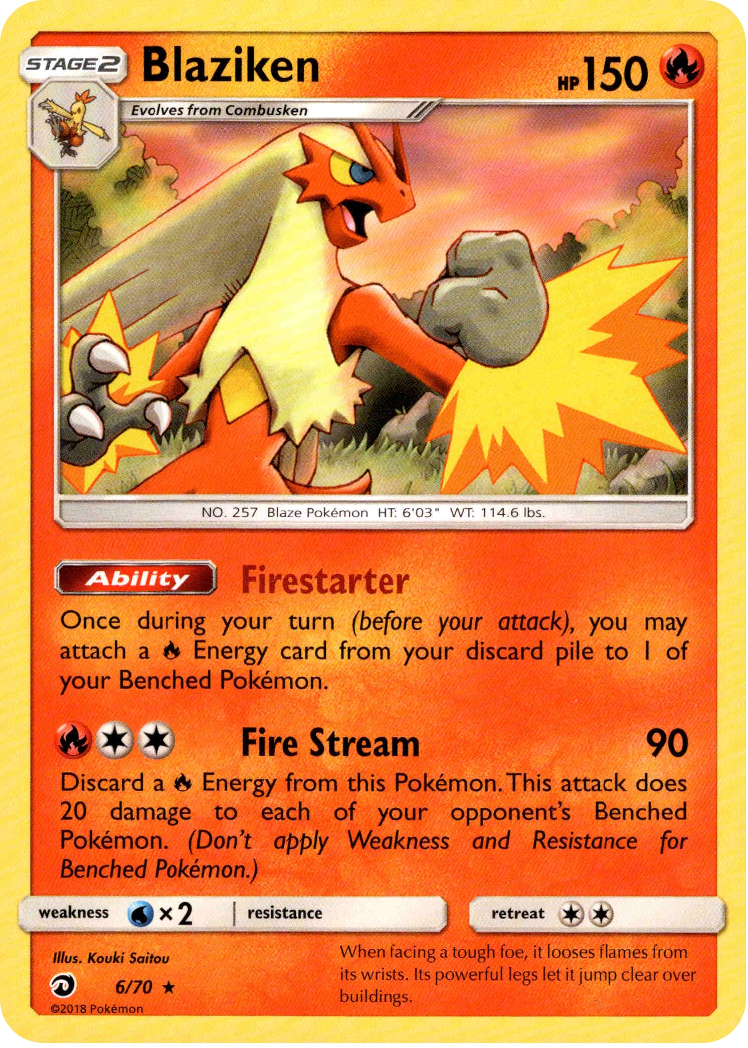 Blaziken - 6/70 - Theme Deck Exclusive - Card Cavern