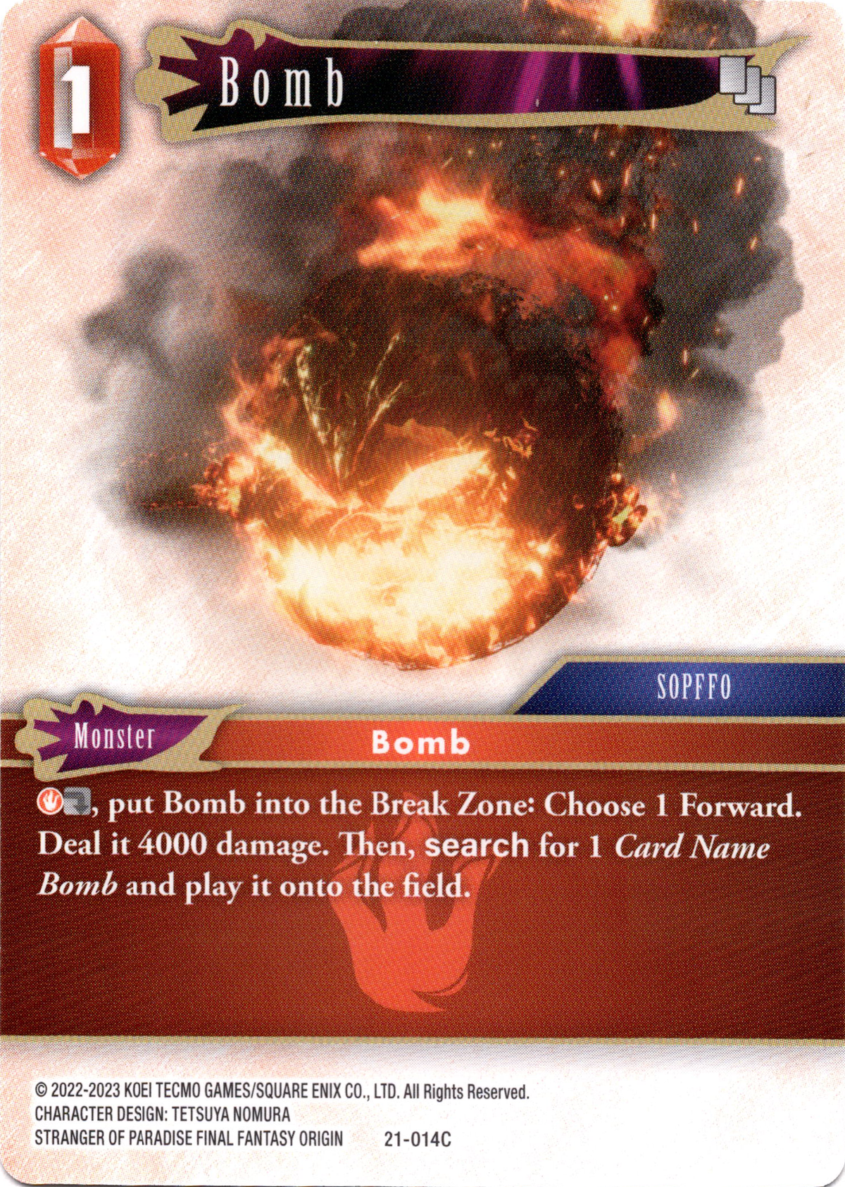 Bomb - 21-014C - Beyond Destiny - Card Cavern