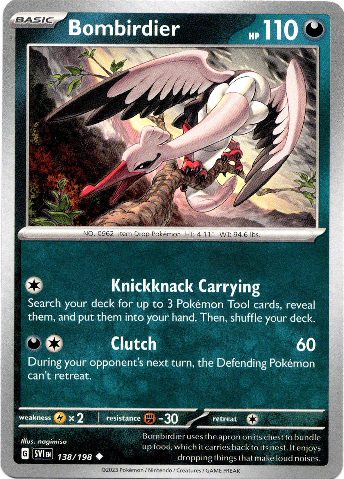 Bombirdier - 138/198 - Scarlet & Violet - Card Cavern
