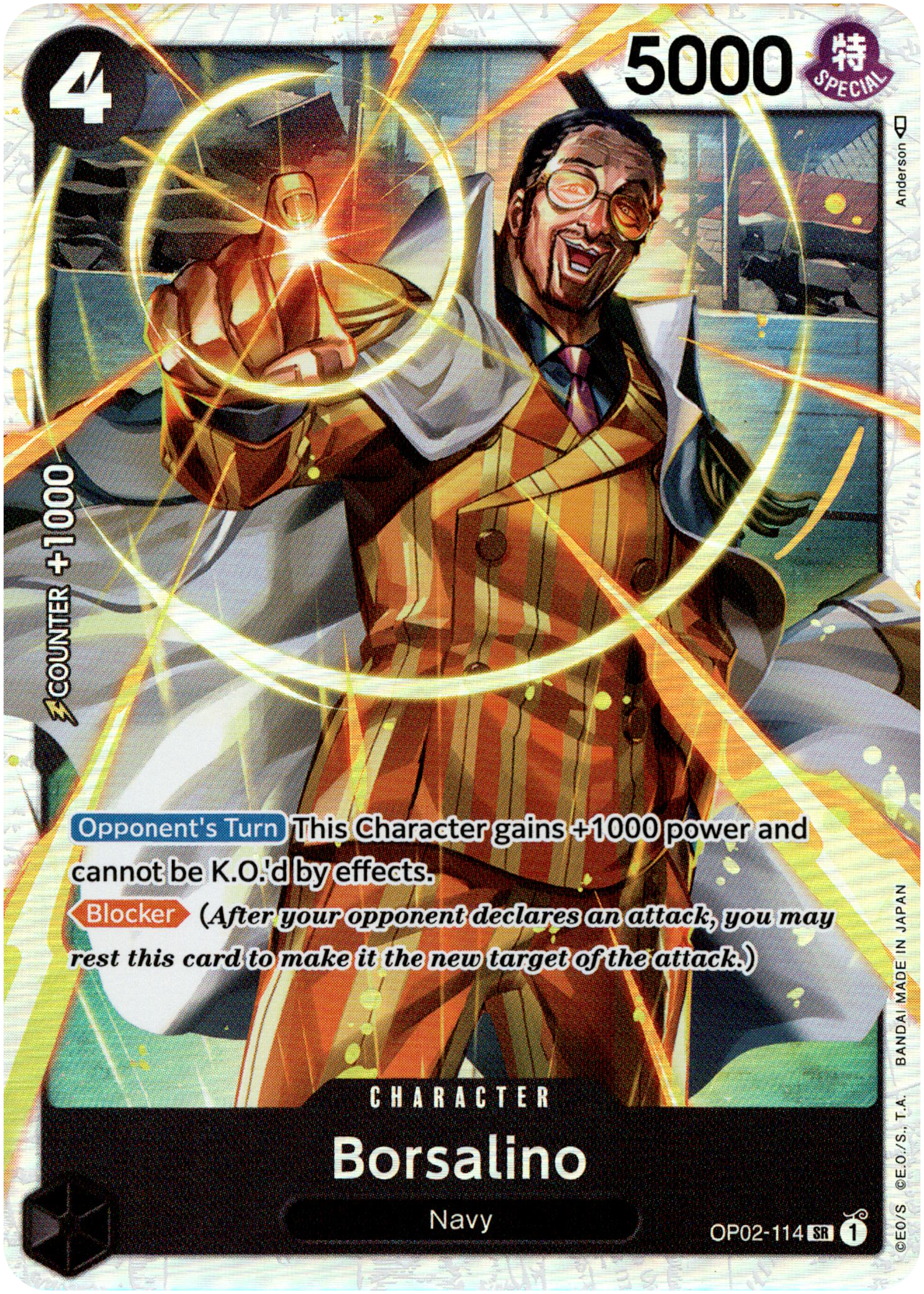 Borsalino - OP02-114 - Paramount War - Foil - Card Cavern