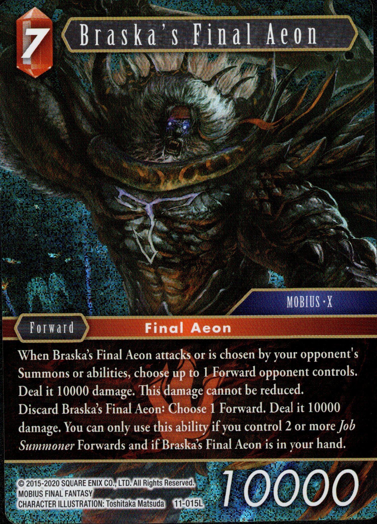 Braska's Final Aeon - 11-015L - Opus XI - Foil - Card Cavern