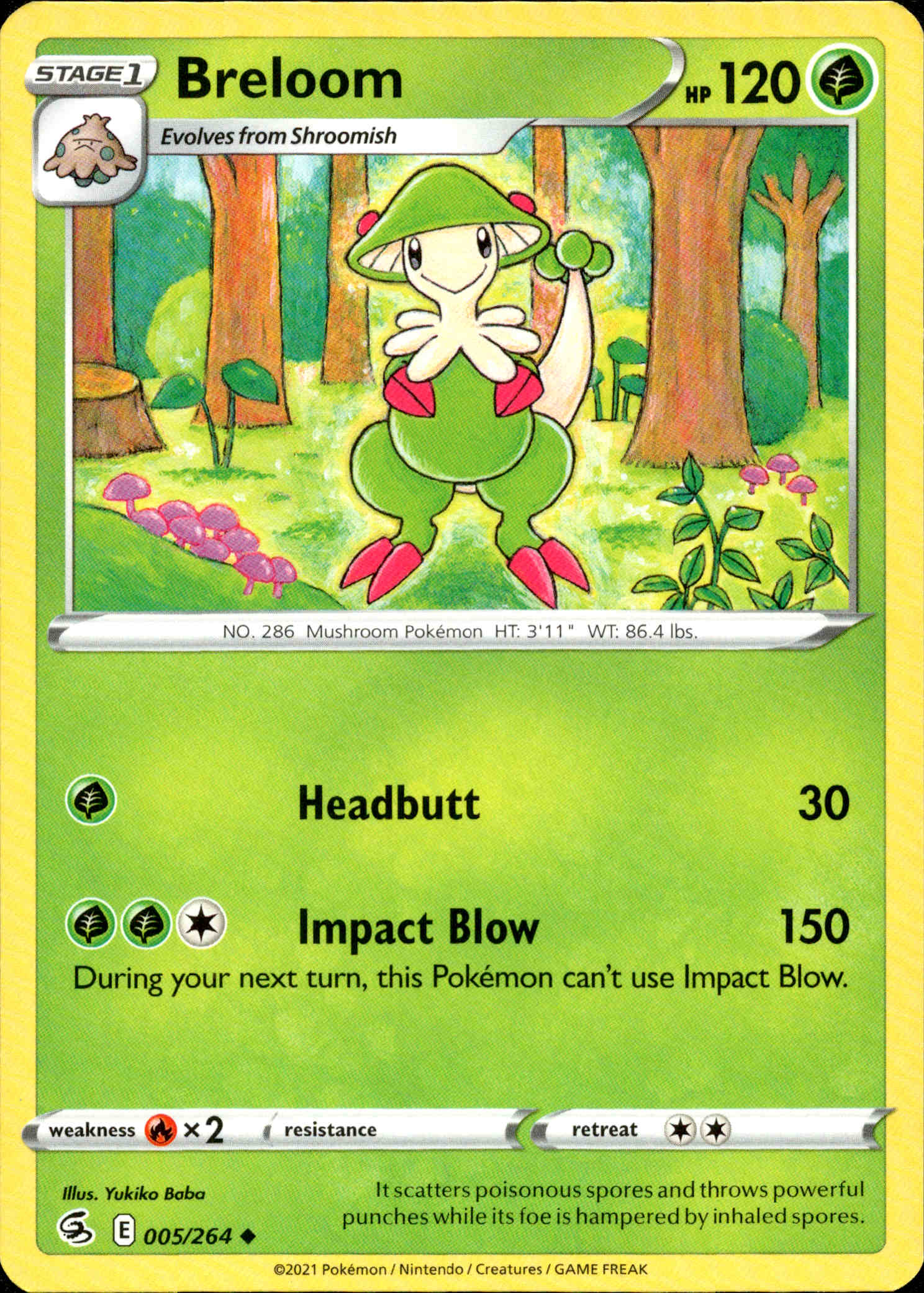 Breloom - 005/264 - Fusion Strike - Card Cavern