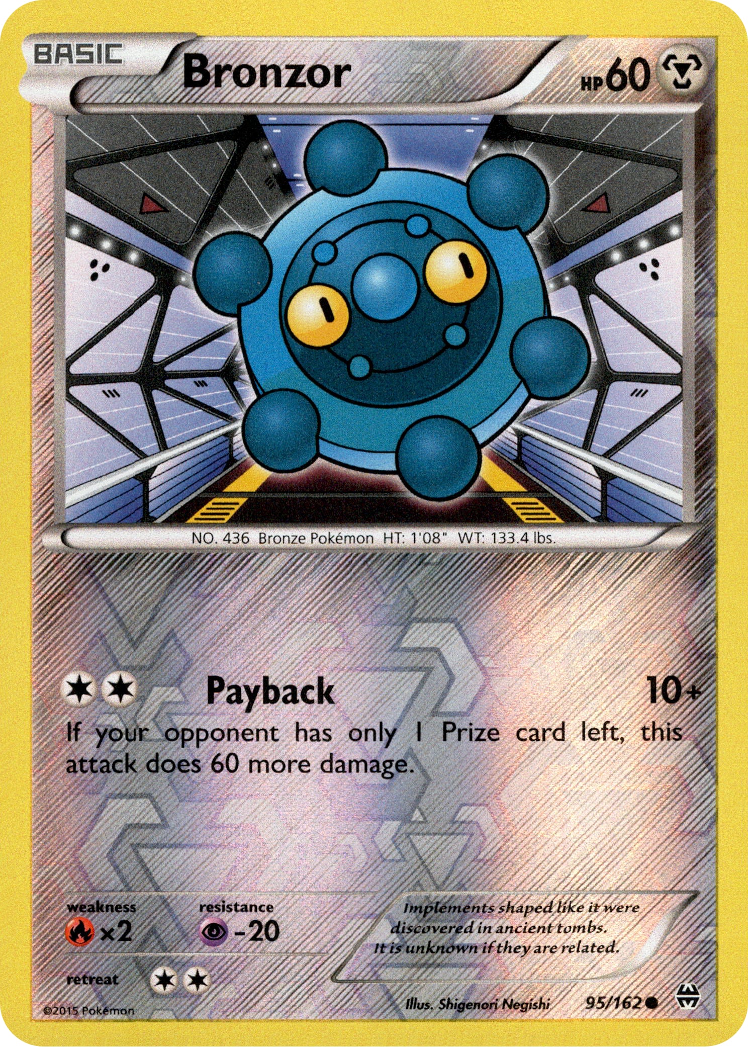 Bronzor - 95/162 - BREAKthrough - Reverse Holo - Card Cavern