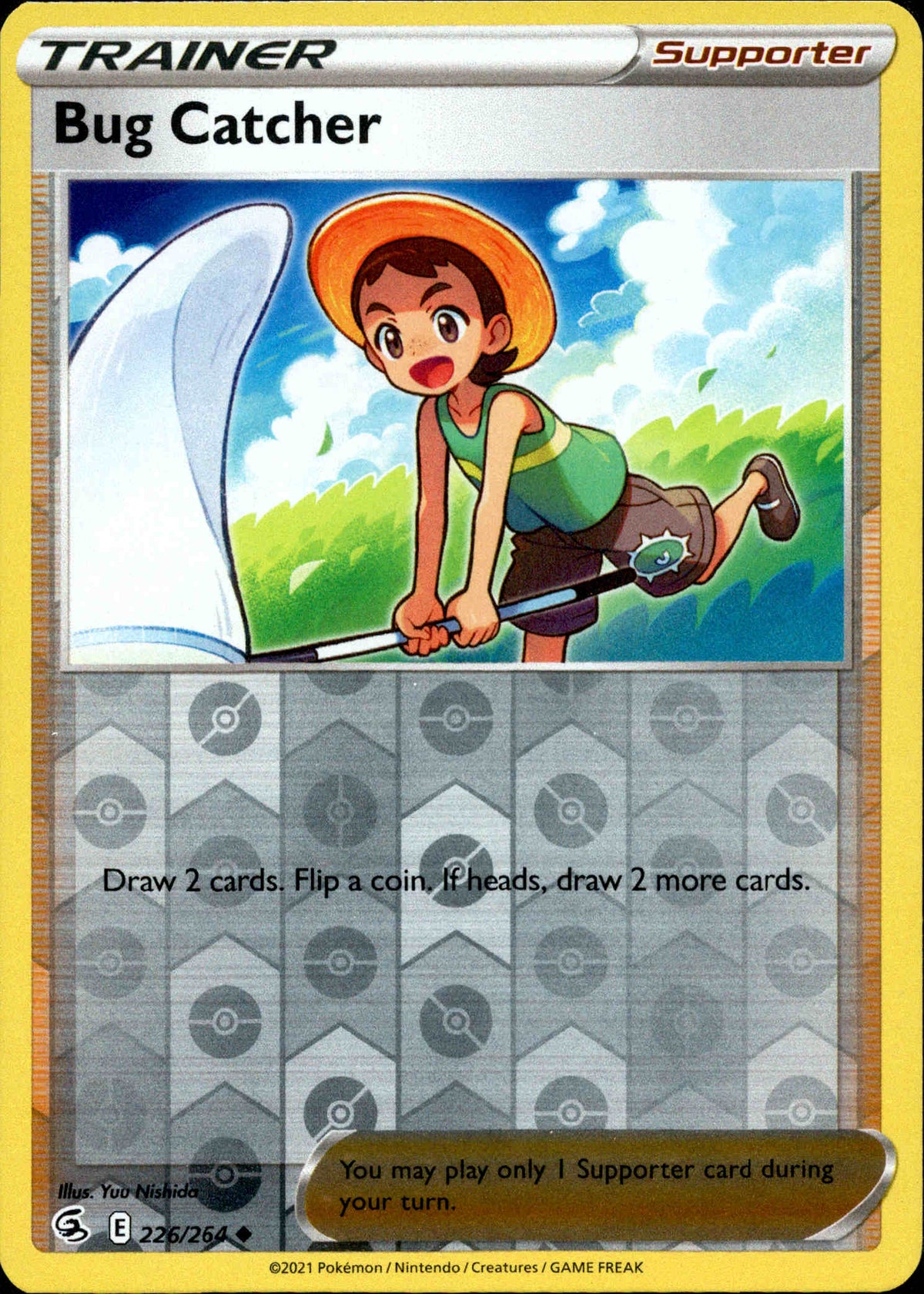 Bug Catcher - 226/264 - Fusion Strike - Reverse Holo - Card Cavern