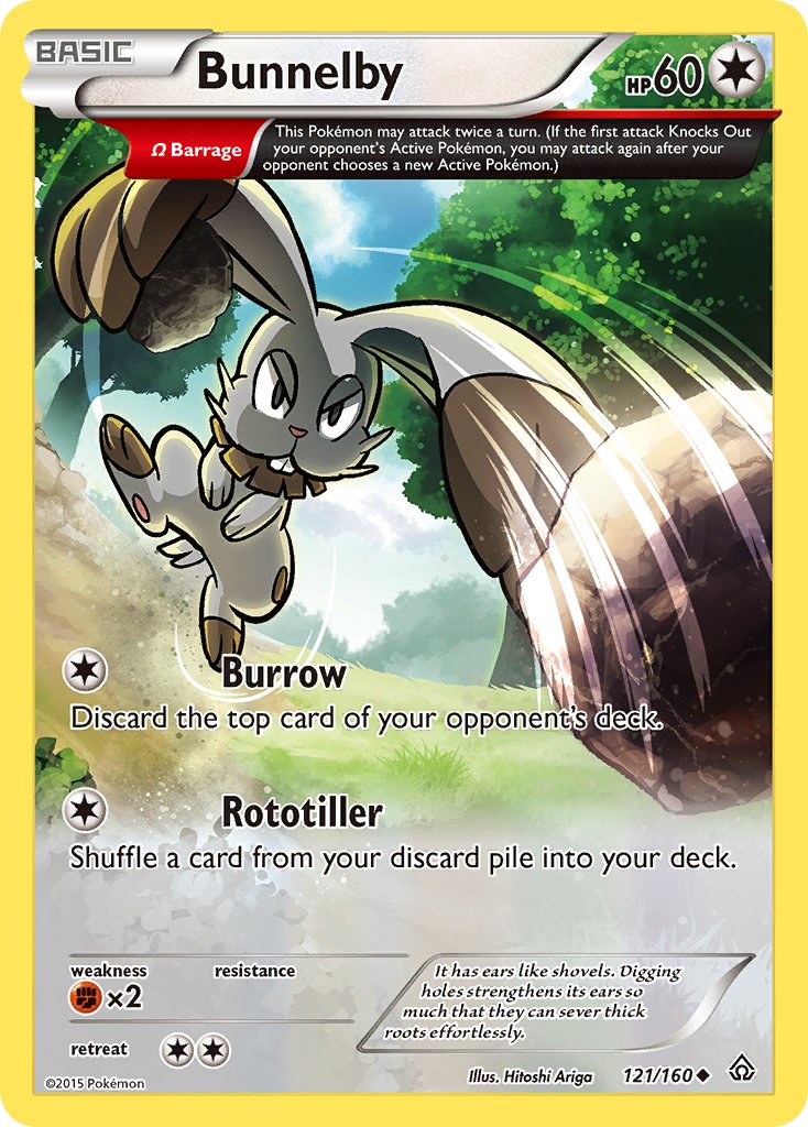 Bunnelby - 121/160 - Primal Clash - Card Cavern