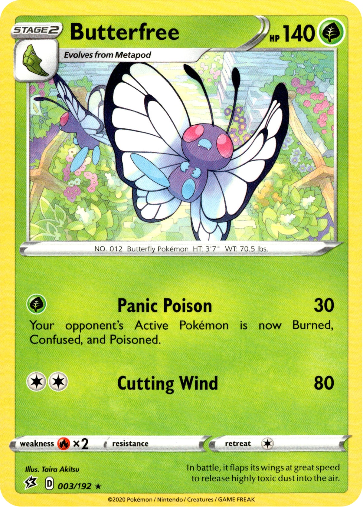 Butterfree - 3/192 - Rebel Clash - Card Cavern