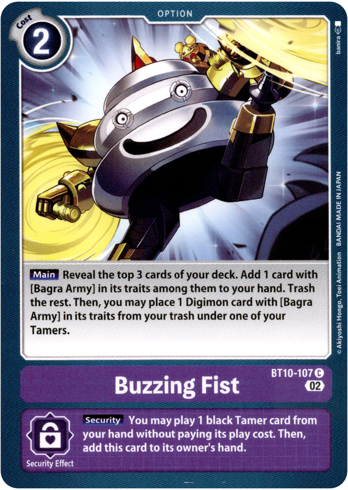 Buzzing Fist - BT10-107 C - Xros Encounter - Card Cavern