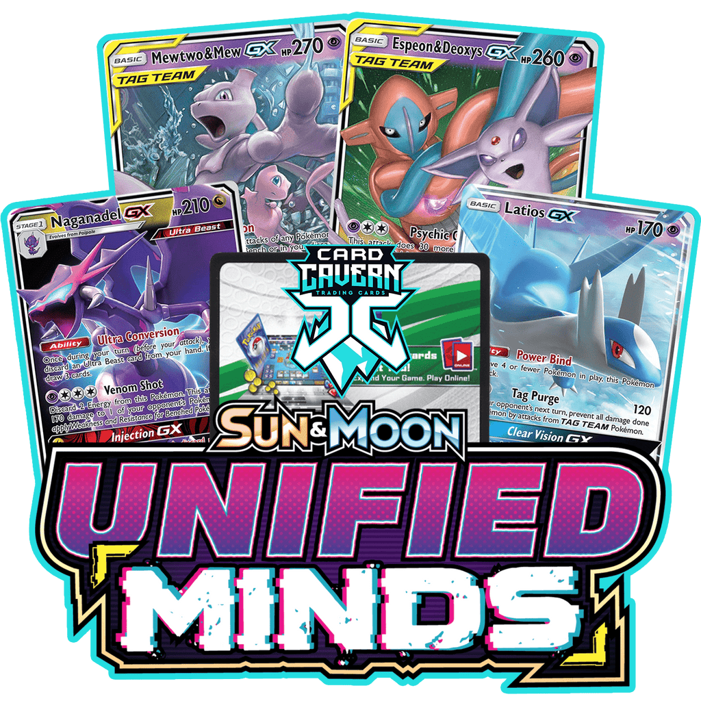 PTCGO Unified Minds Codes 50パック  □最安値□PTCGO□シリアルコード□Unified minds 50パック(500枚分)