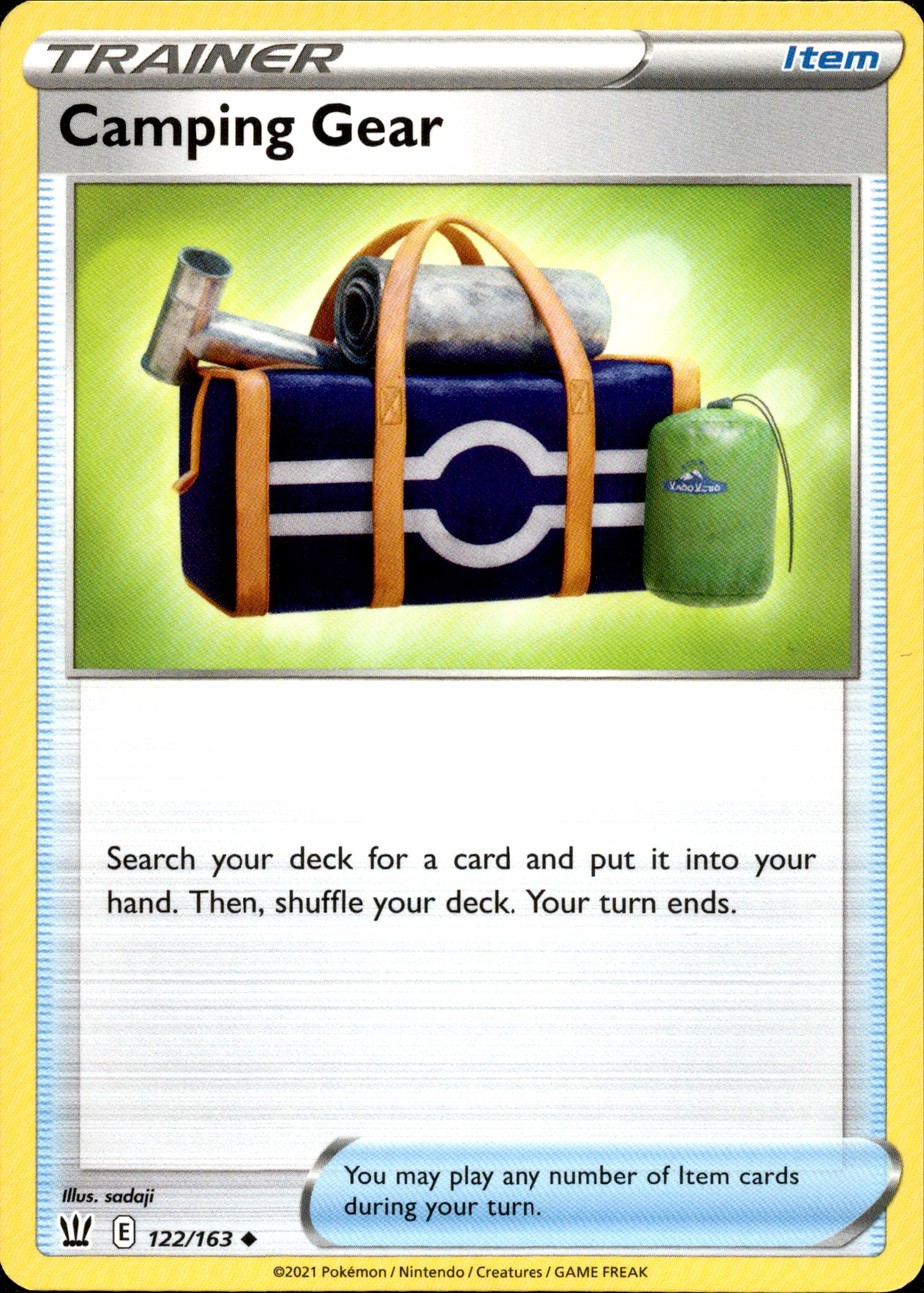 Camping Gear - 122/163 - Battle Styles - Card Cavern