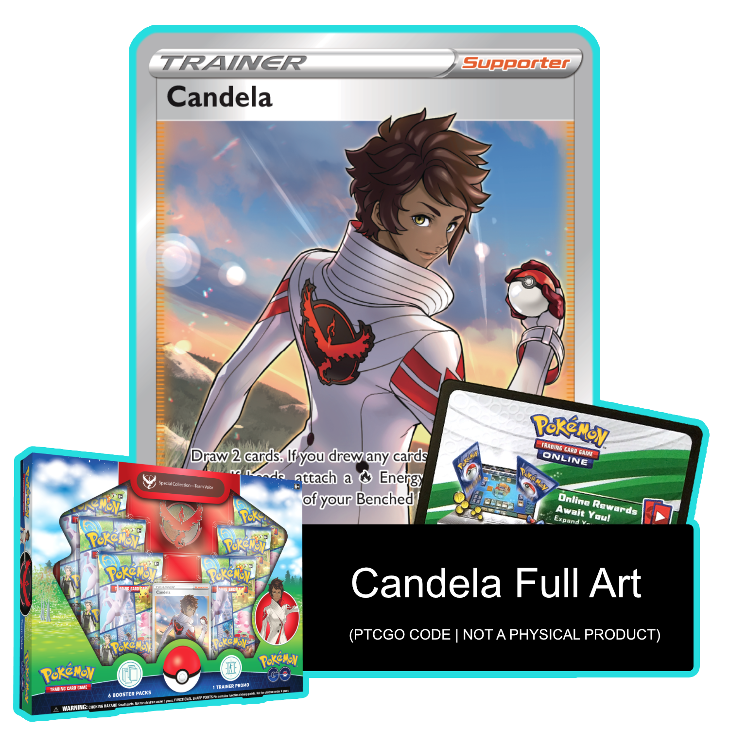 Pokemon GO Special Collection - Candela SWSH228 - PTCGL Code - Card Cavern