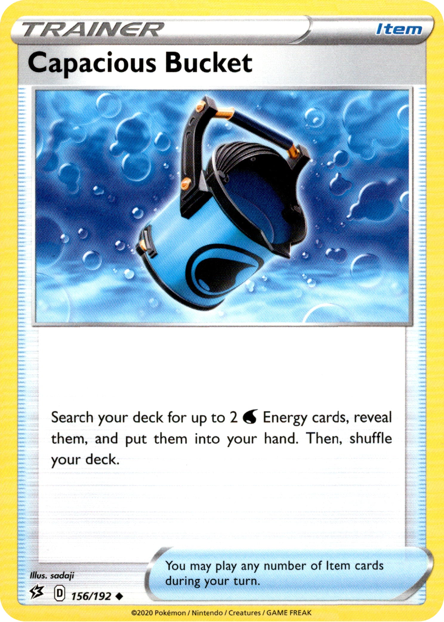 Capacious Bucket - 156/192 - Rebel Clash - Card Cavern