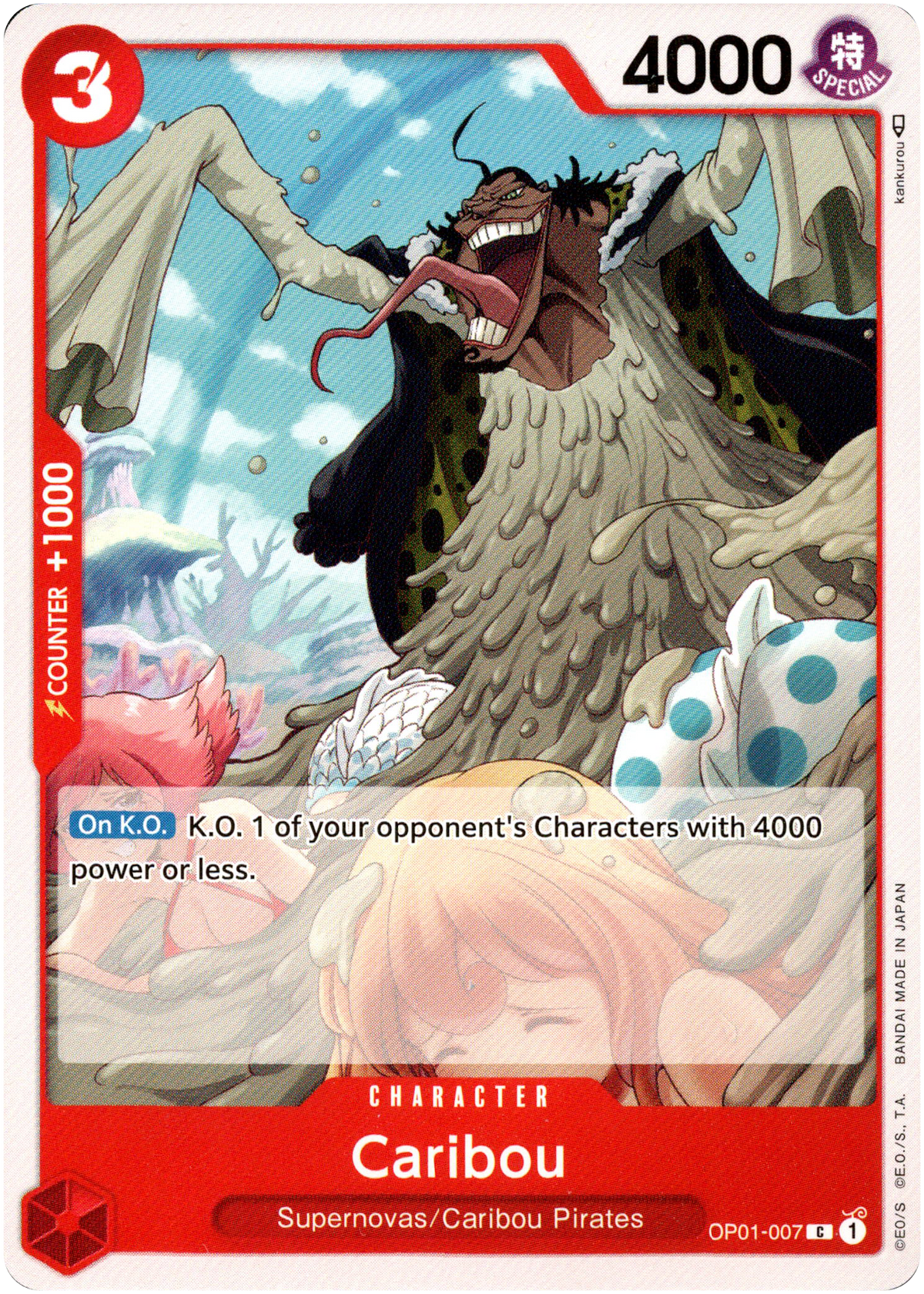 Caribou - OP01-007 C - Romance Dawn - Card Cavern