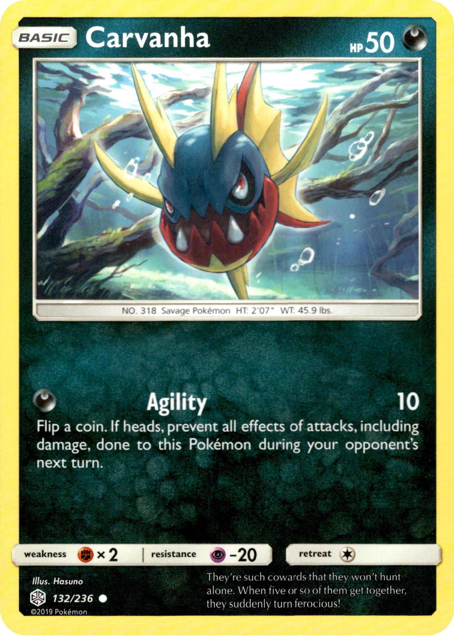 Carvanha - 132/236 - Cosmic Eclipse - Card Cavern
