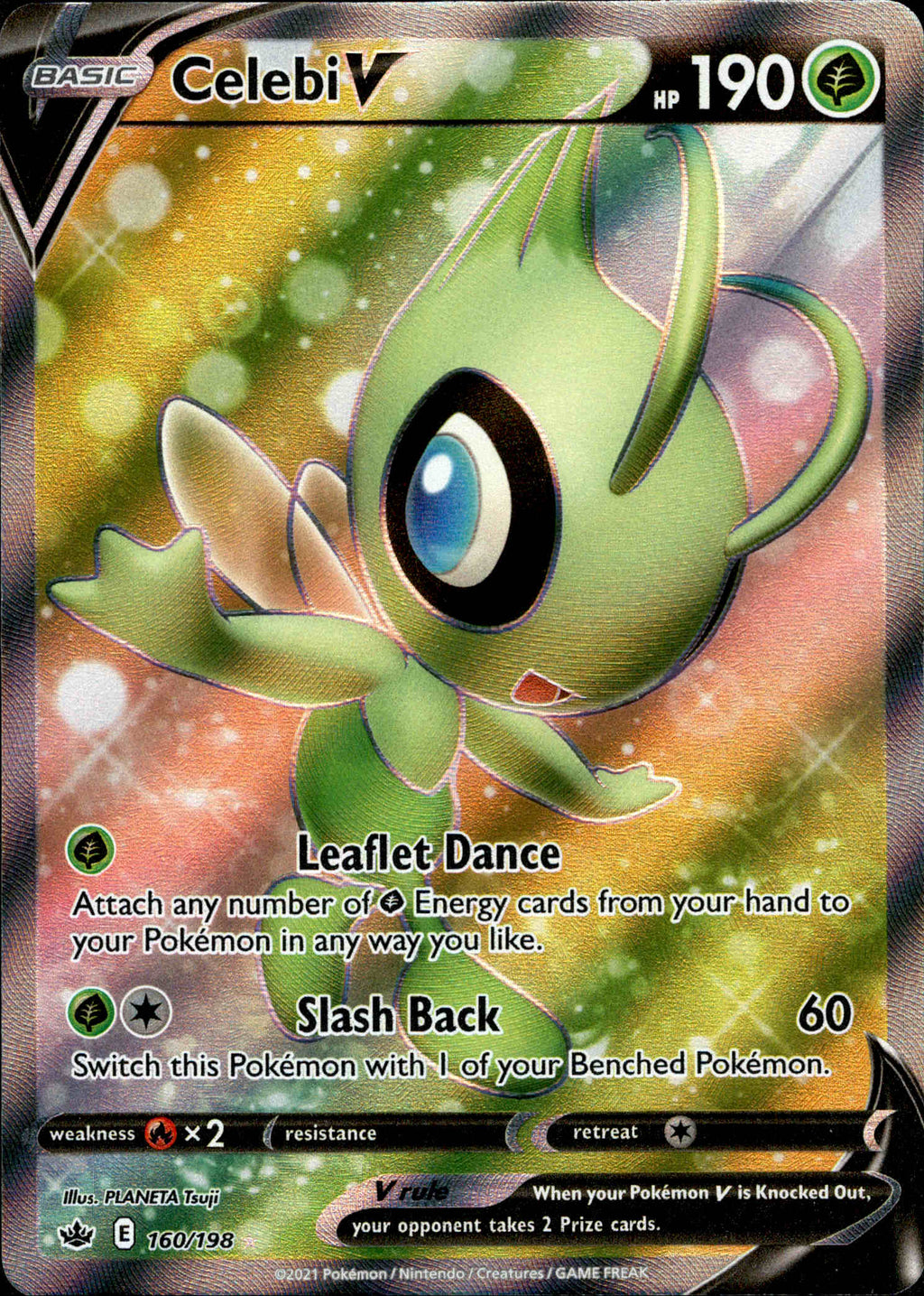 Celebi V Full Art - 160/198 - Chilling Reign