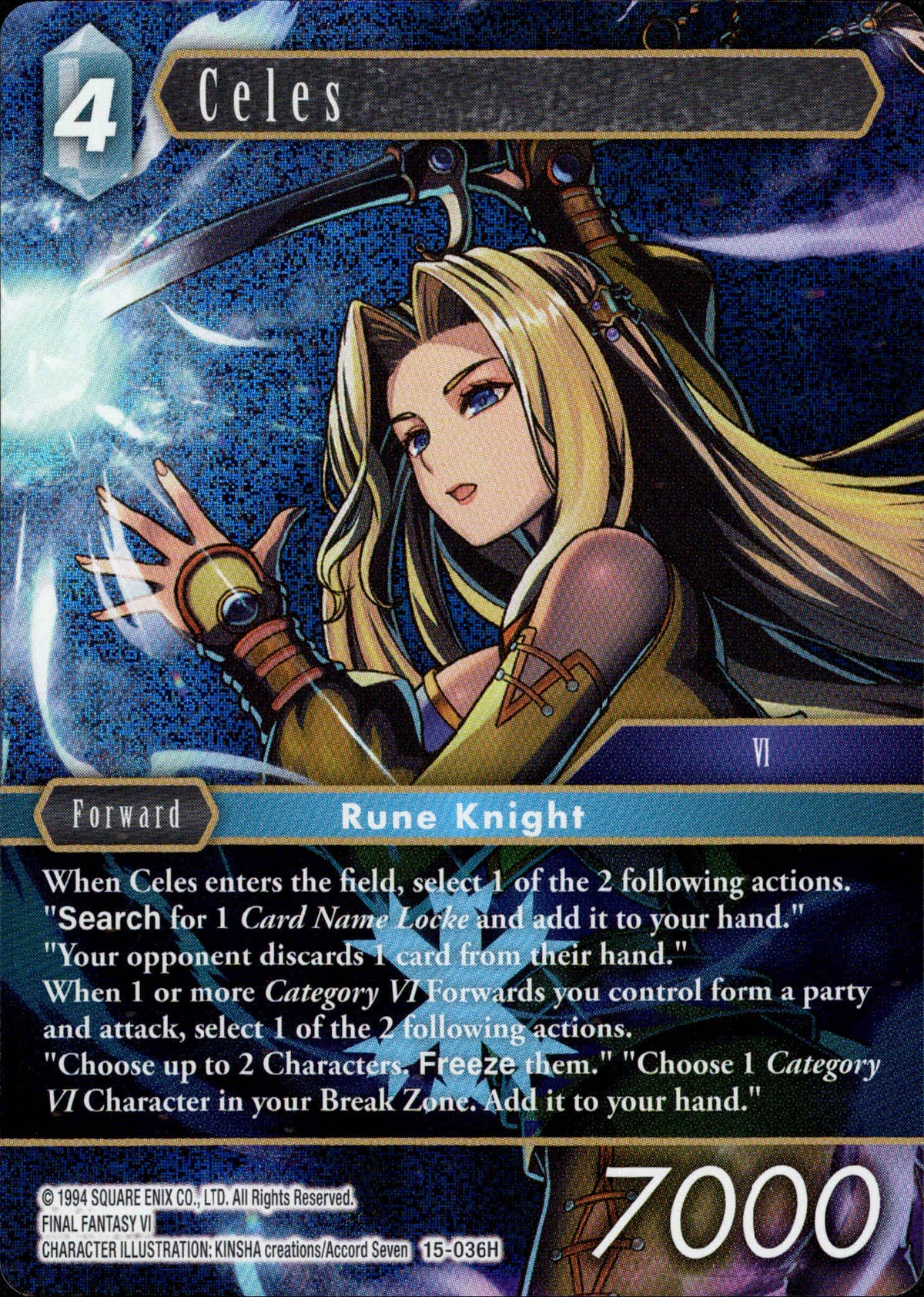 Celes - 15-036H - Crystal Dominion - Foil - Card Cavern