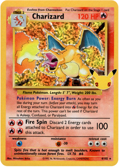 Charizard (Classic Collection) - 4/102 - Celebrations - Holo - Card Cavern