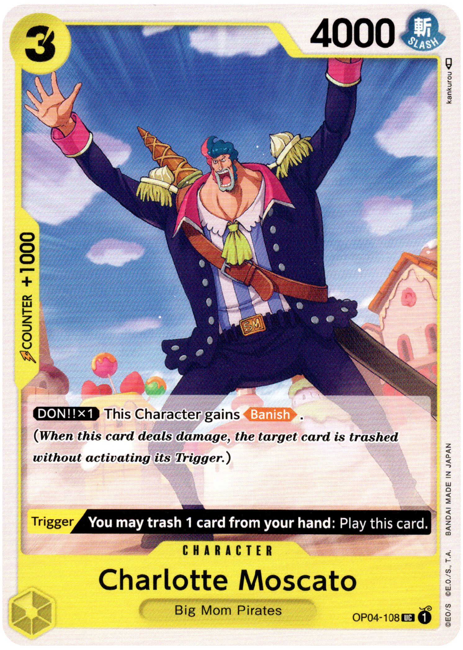 Charlotte Moscato - OP04-108 UC - Kingdoms of Intrigue - Card Cavern