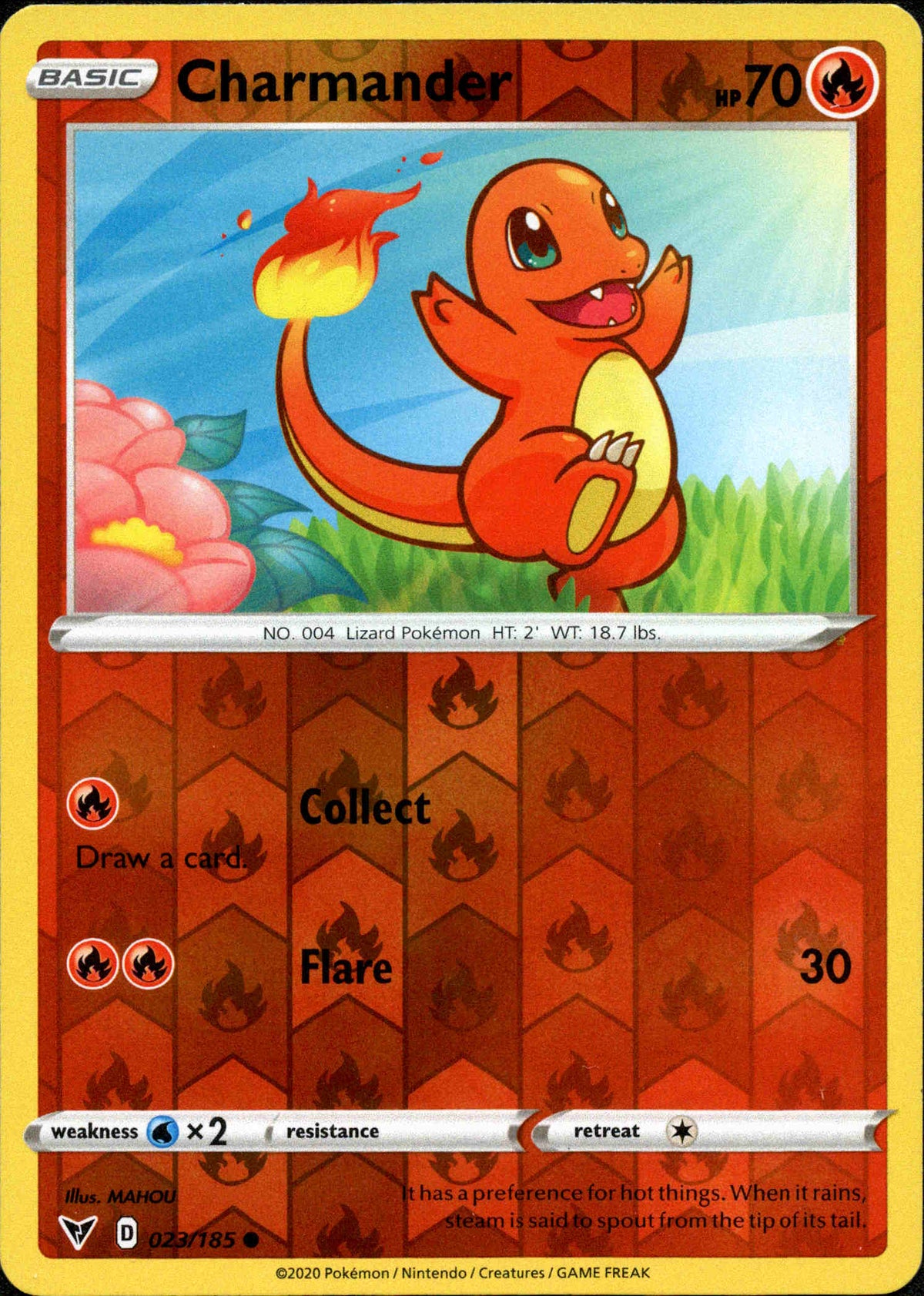Charmander - 023/185 - Vivid Voltage - Reverse Holo - Card Cavern