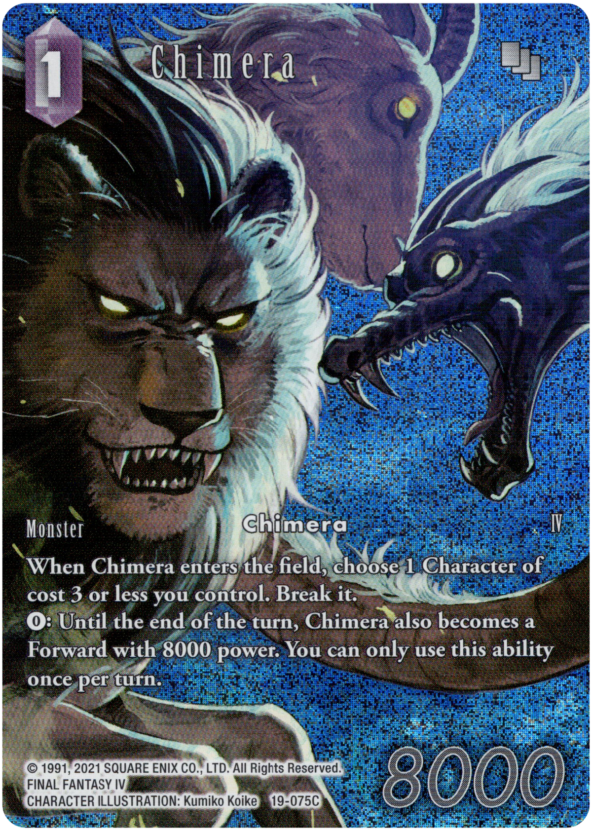 Chimera Full Art - 19-075C - From Nightmares - Foil - Card Cavern