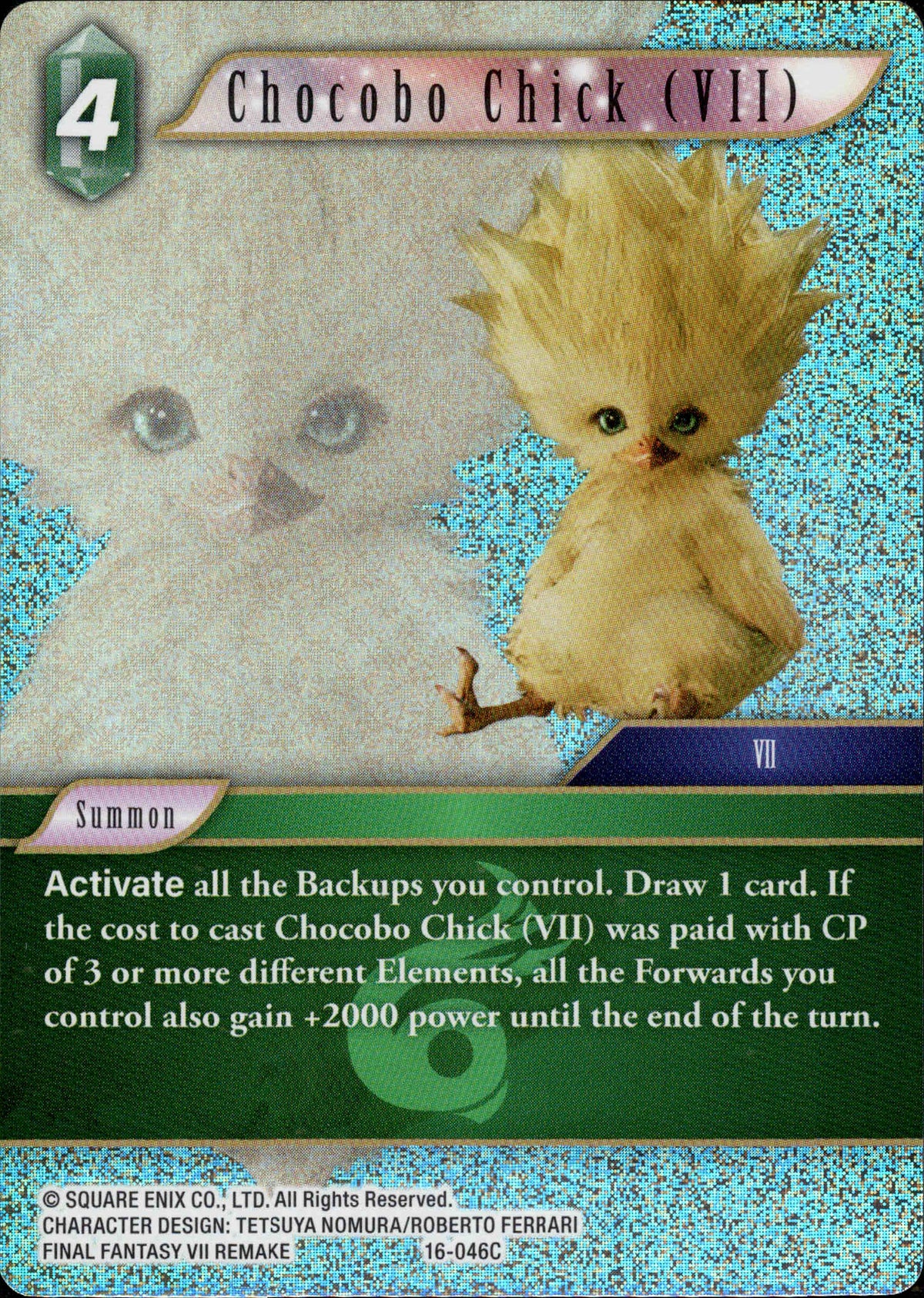 Chocobo Chick (VII) - 16-046C - Emissaries of Light - Foil - Card Cavern