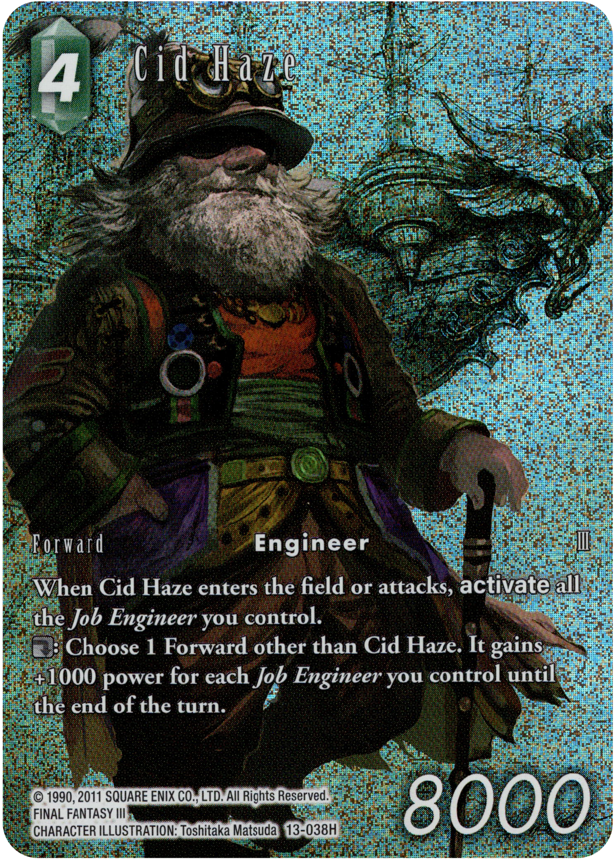 Cid Haze Full Art - 13-038H - Opus XIII - Card Cavern