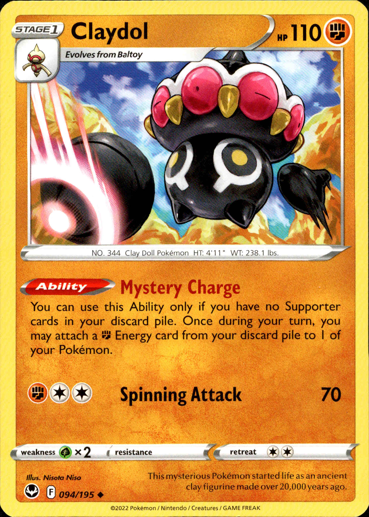 Claydol - 094/195 - Silver Tempest - Card Cavern