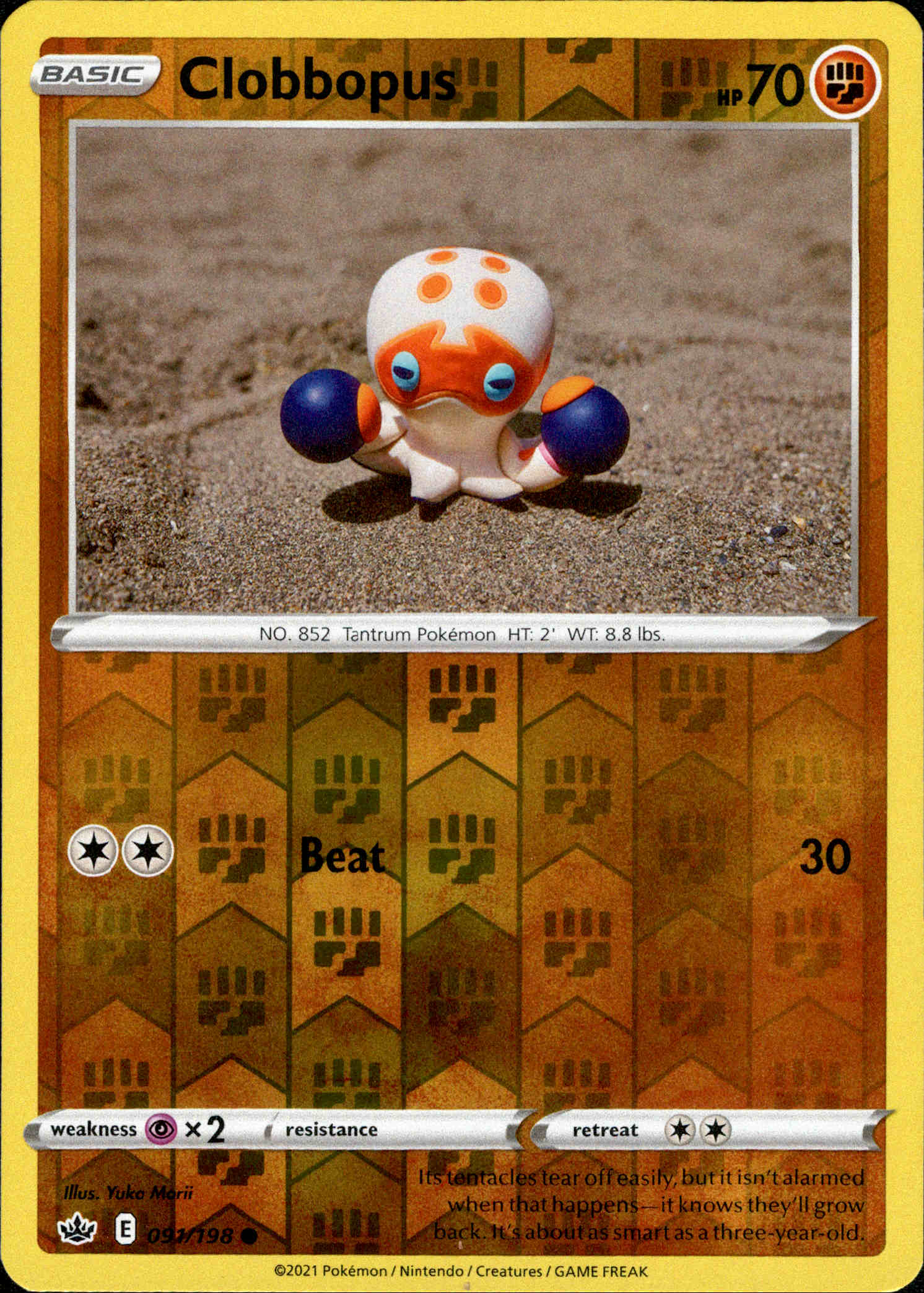 Clobbopus - 091/198 - Chilling Reign - Reverse Holo - Card Cavern