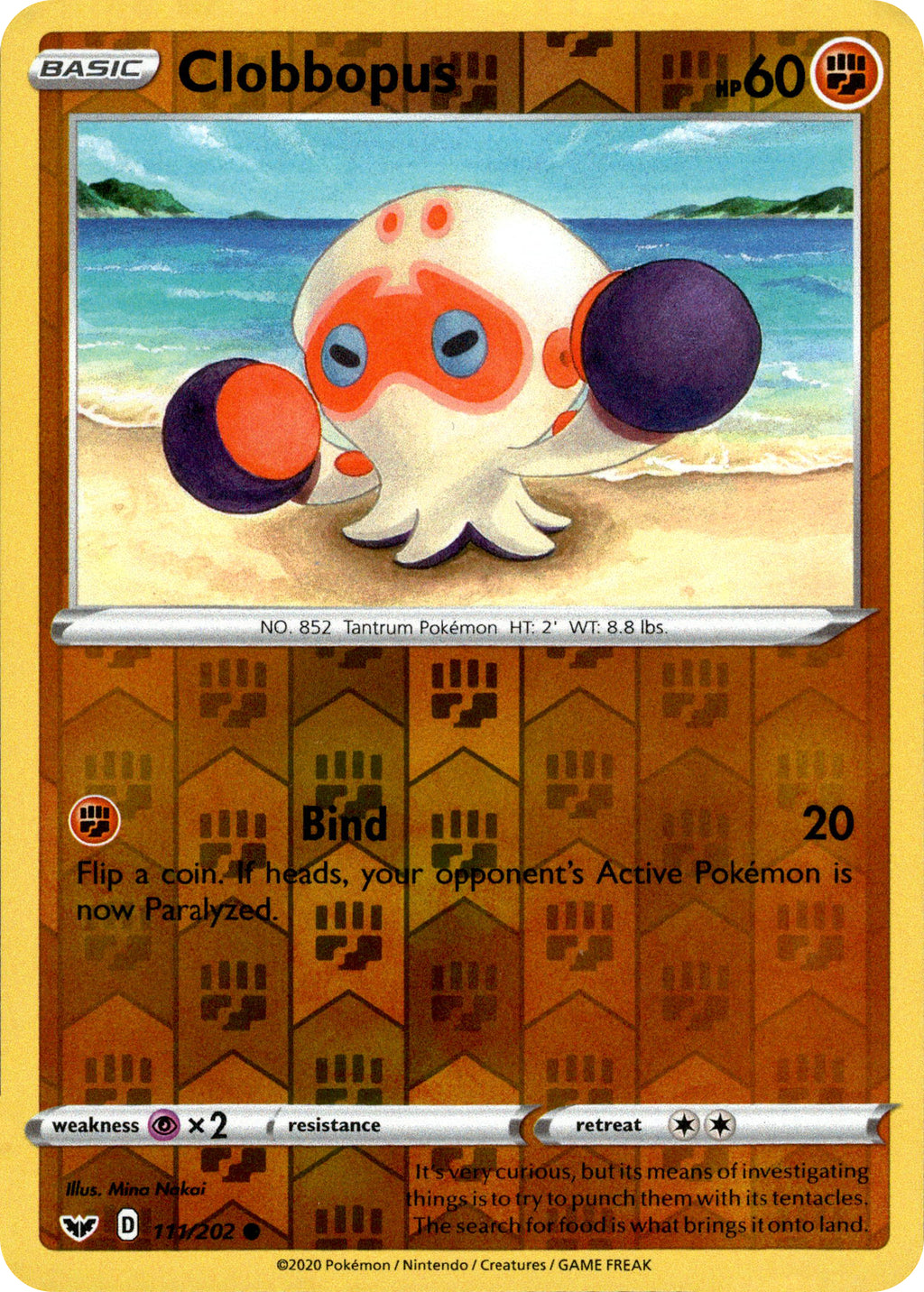 clobbopus pokemon card value Clobbopus - 111/202 - Sword & Shield