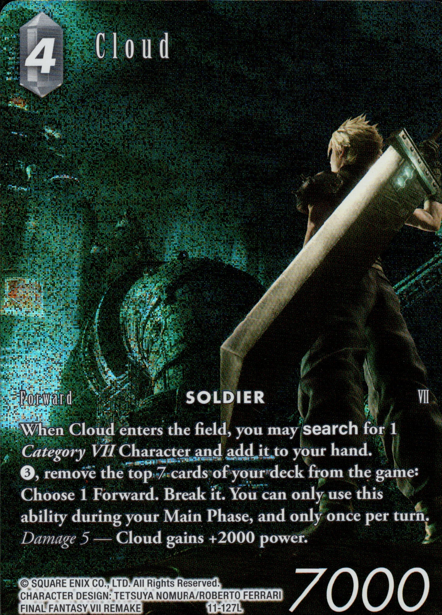 Cloud - 11-127L - Opus XI - Full Art - Card Cavern