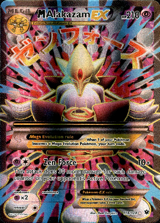 M Alakazam EX Full Art - 118/124 - Fates Collide – Card Cavern Trading  Cards, LLC