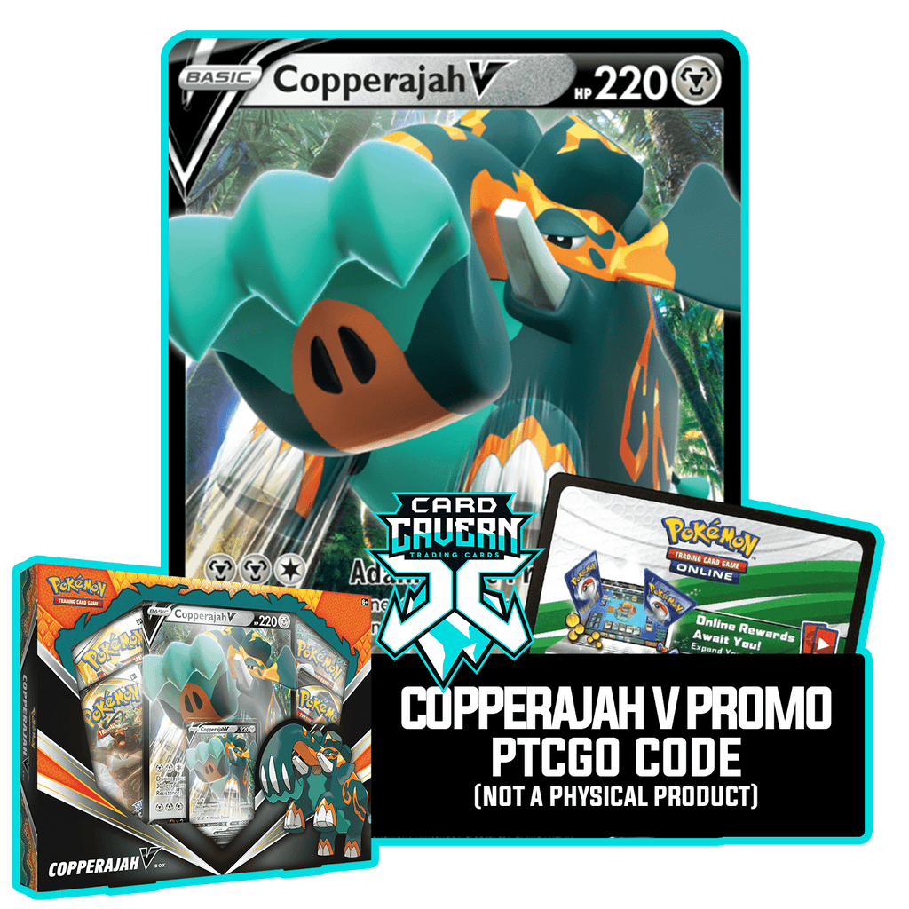 Copperajah V SWSH030 PTCGO Code – Card Cavern Trading Cards, LLC