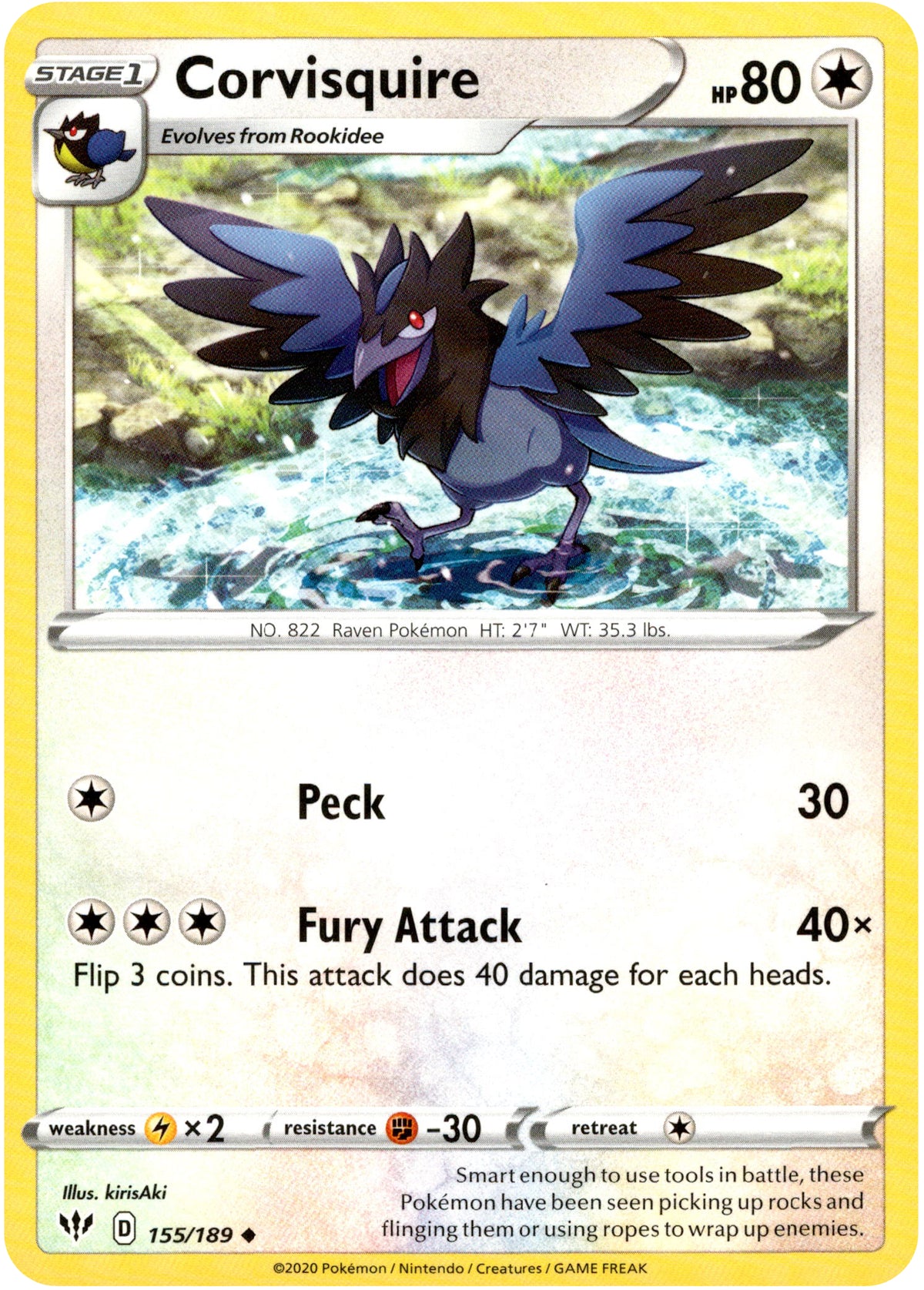 Corvisquire - 155/189 - Darkness Ablaze - Card Cavern