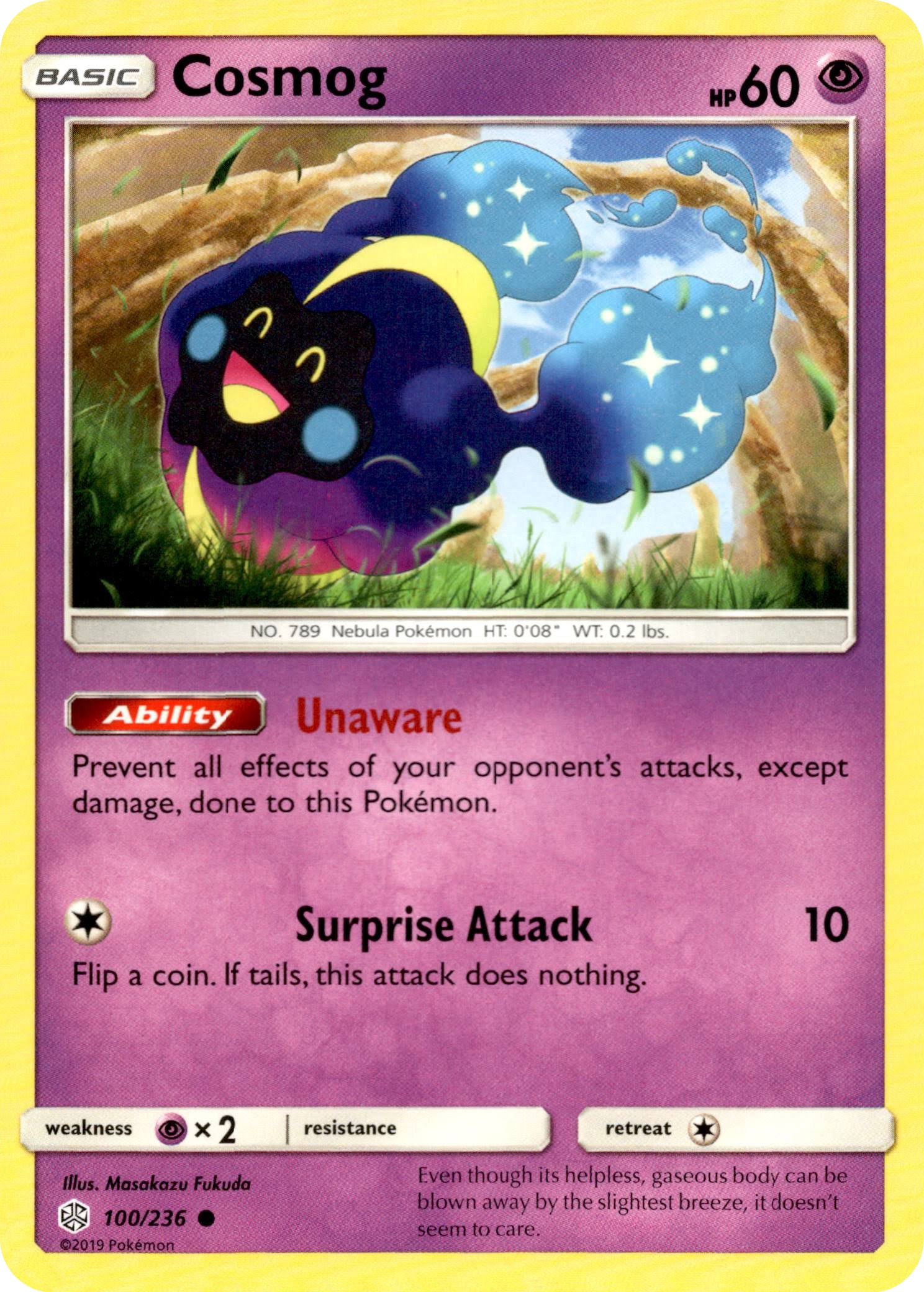 Cosmog - 100/236 - Cosmic Eclipse - Card Cavern