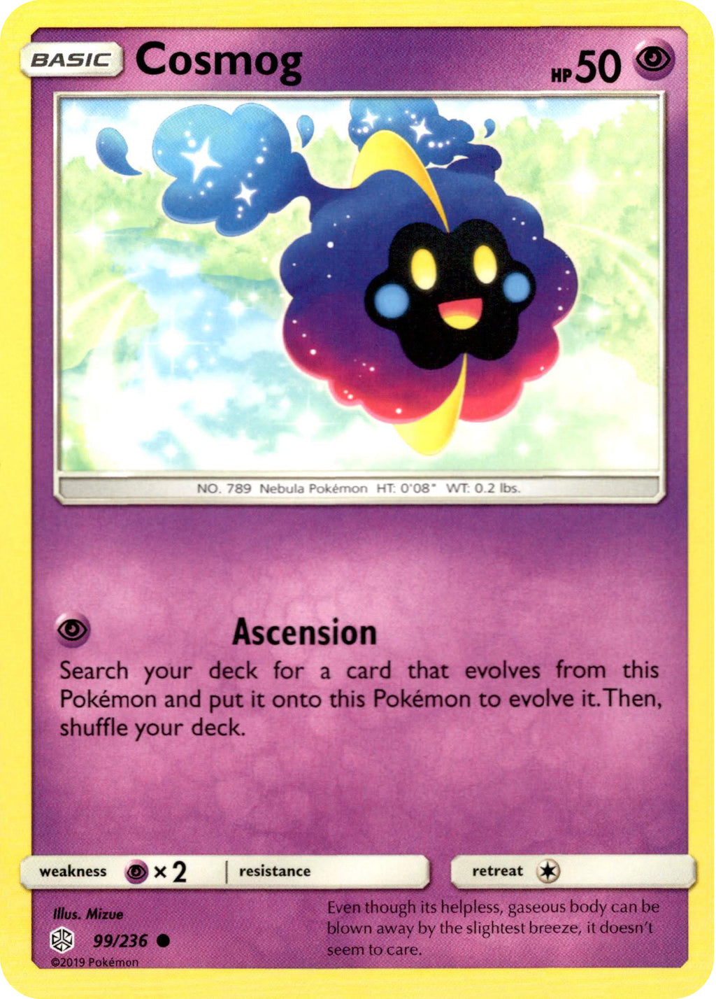 pokemon cosmog card Cosmoem | Sun & Moon
