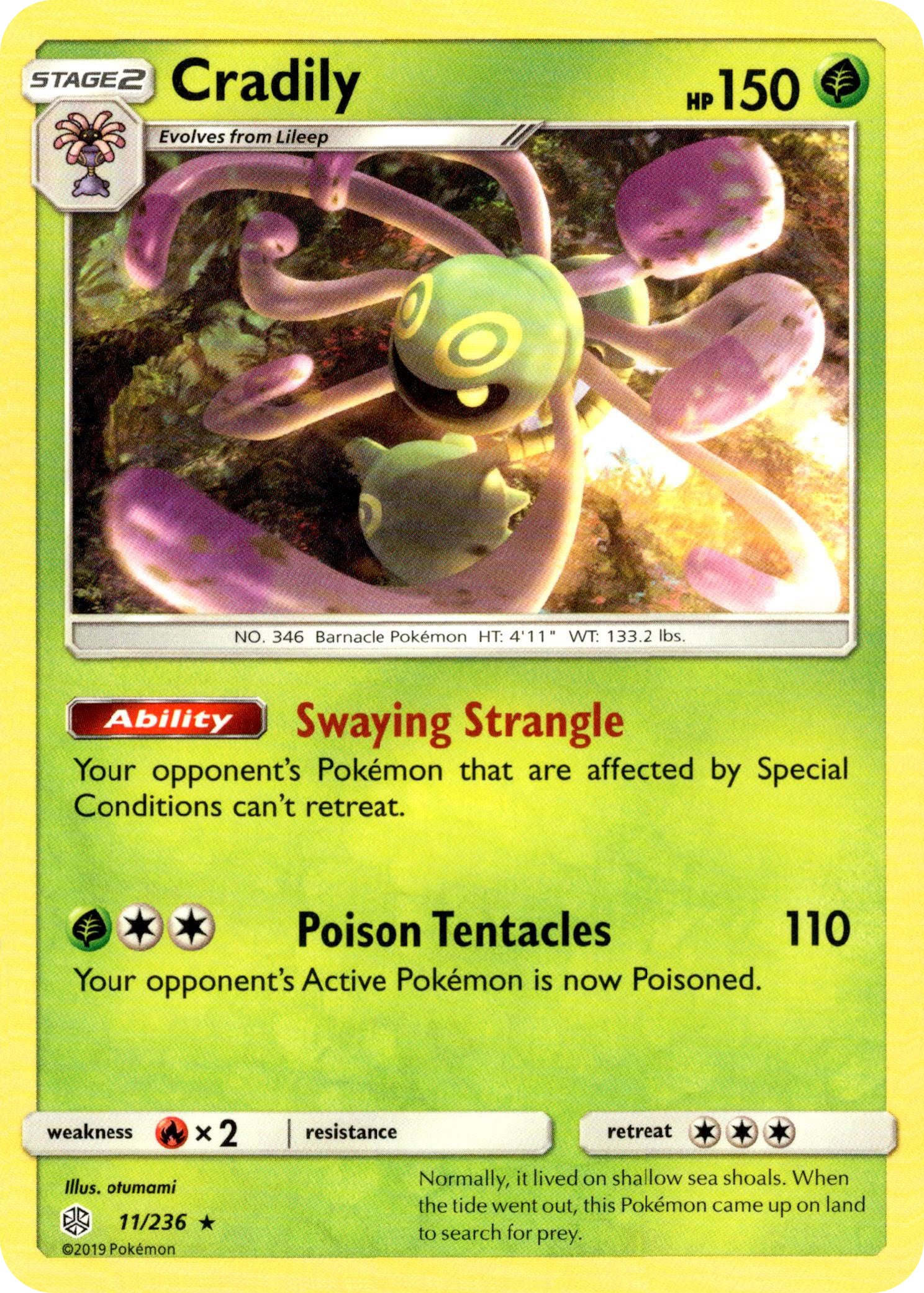 Cradily - 11/236 - Cosmic Eclipse - Card Cavern